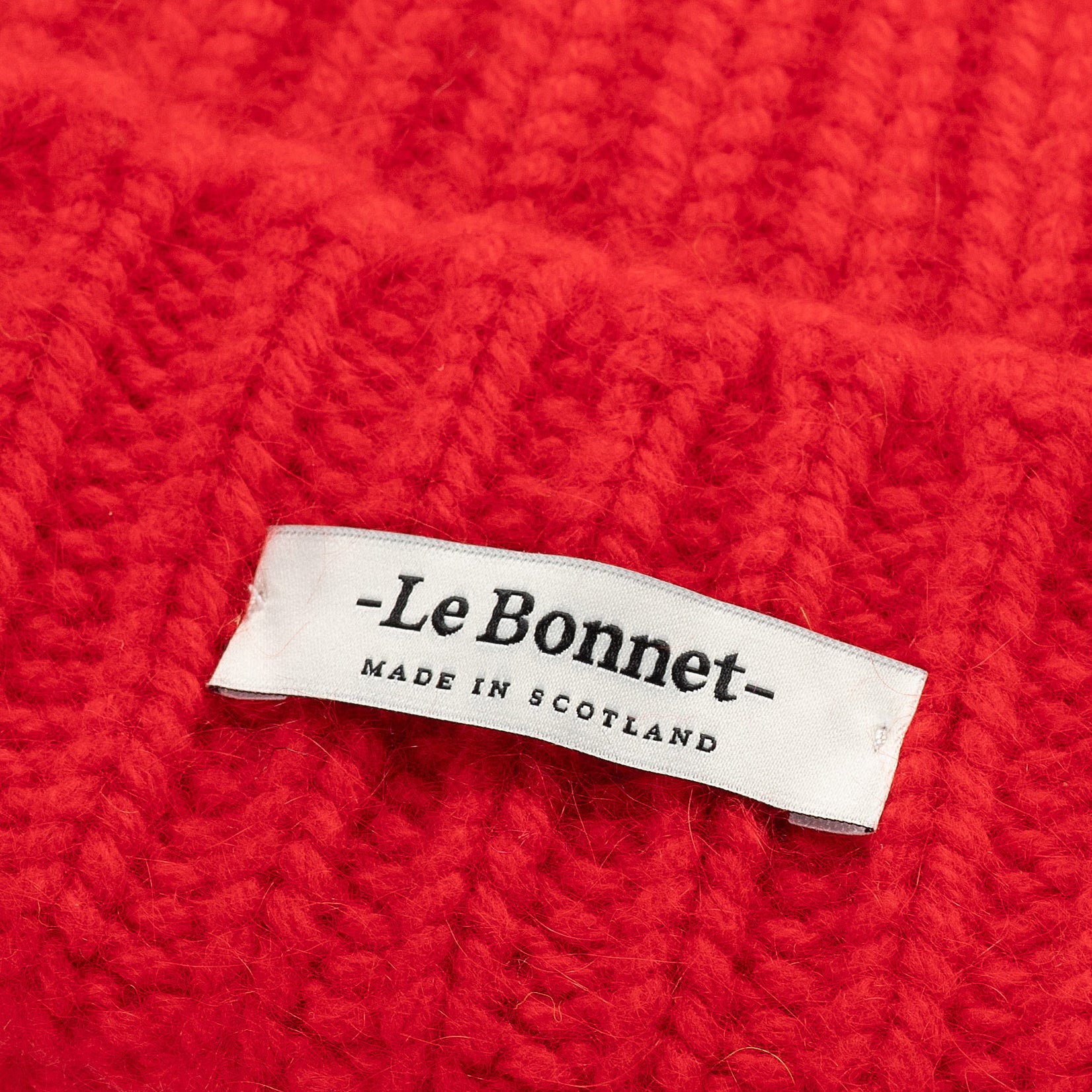 LE BONNET - Strickmütze "Logo Crimson"