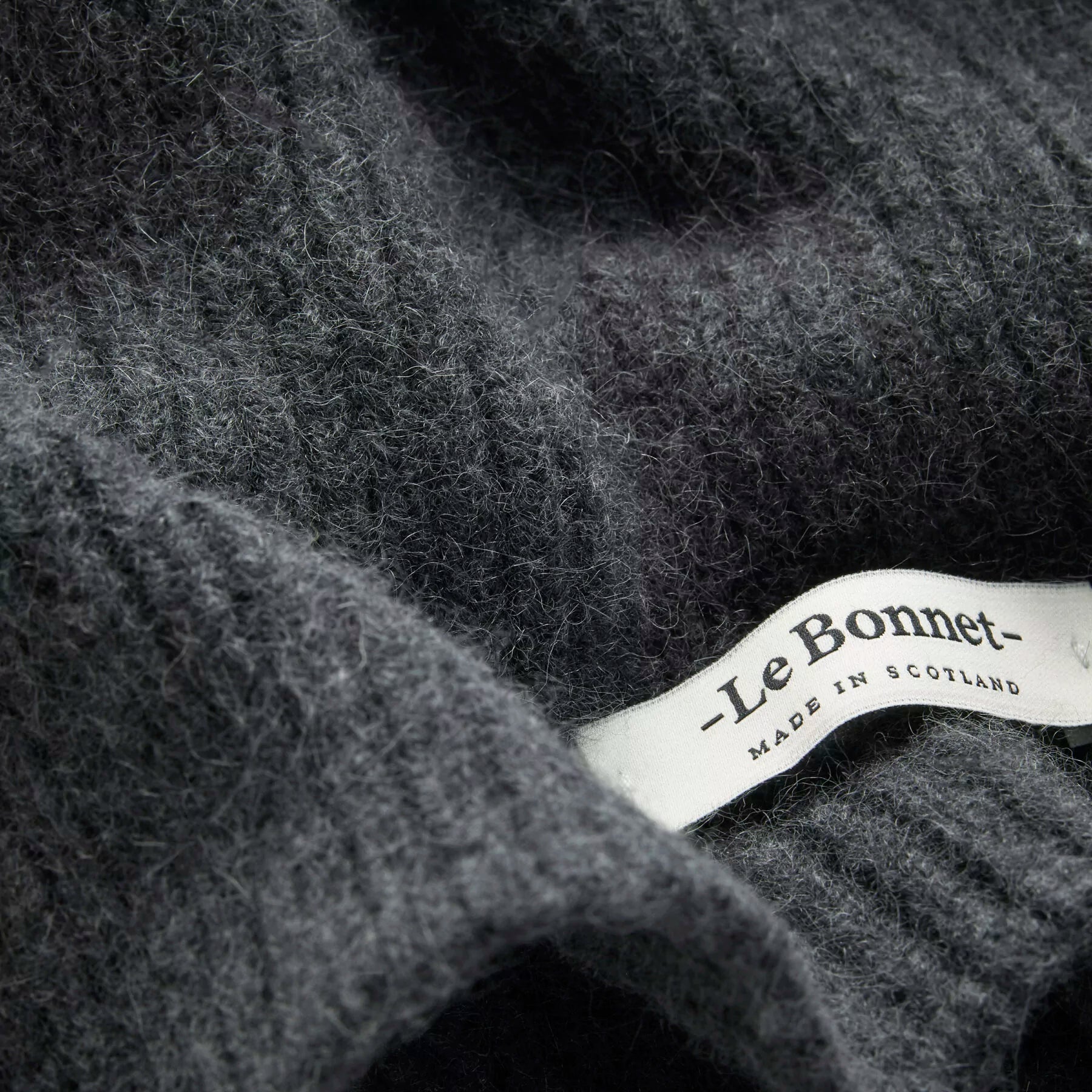 LE BONNET - Strickmütze "Beanie" Graphite One Size