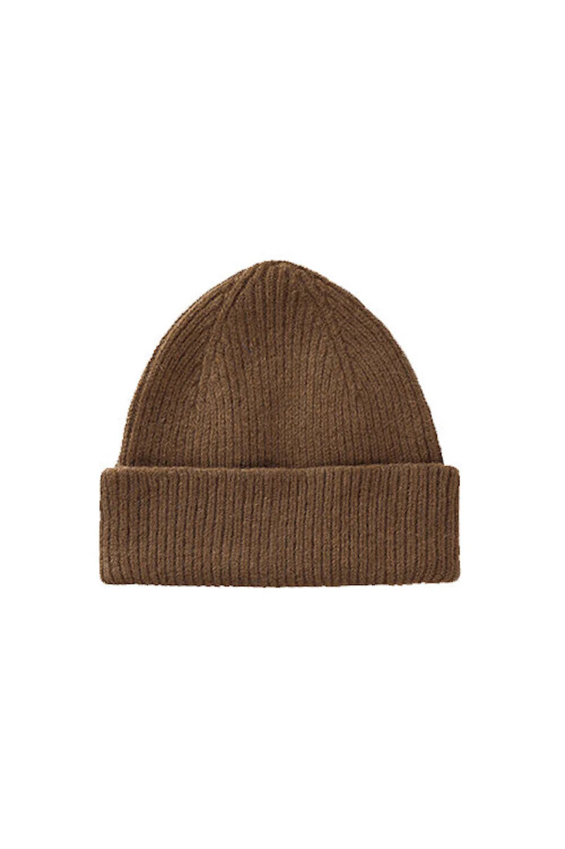 LE BONNET - Strickmütze "Beanie" Walnut