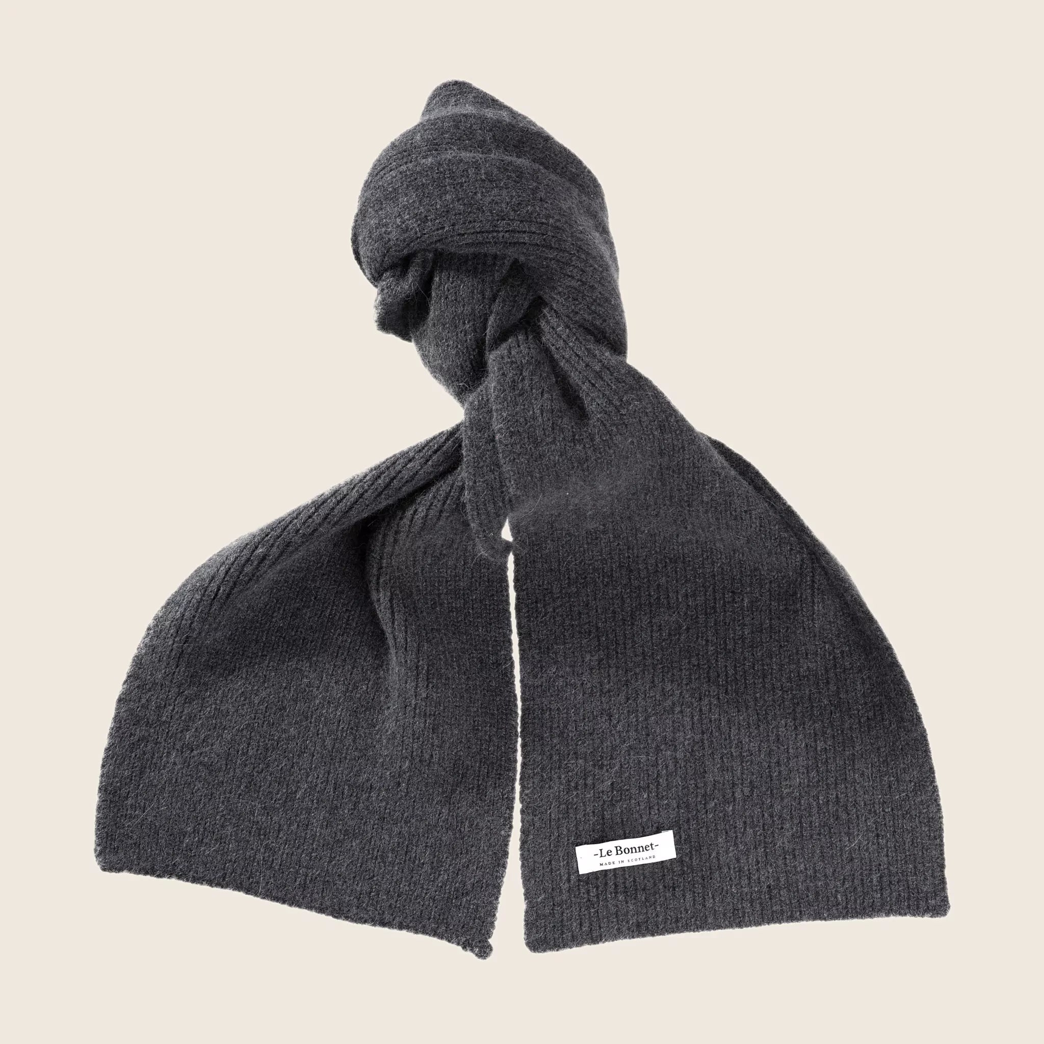 LE BONNET - Strickschal Graphite