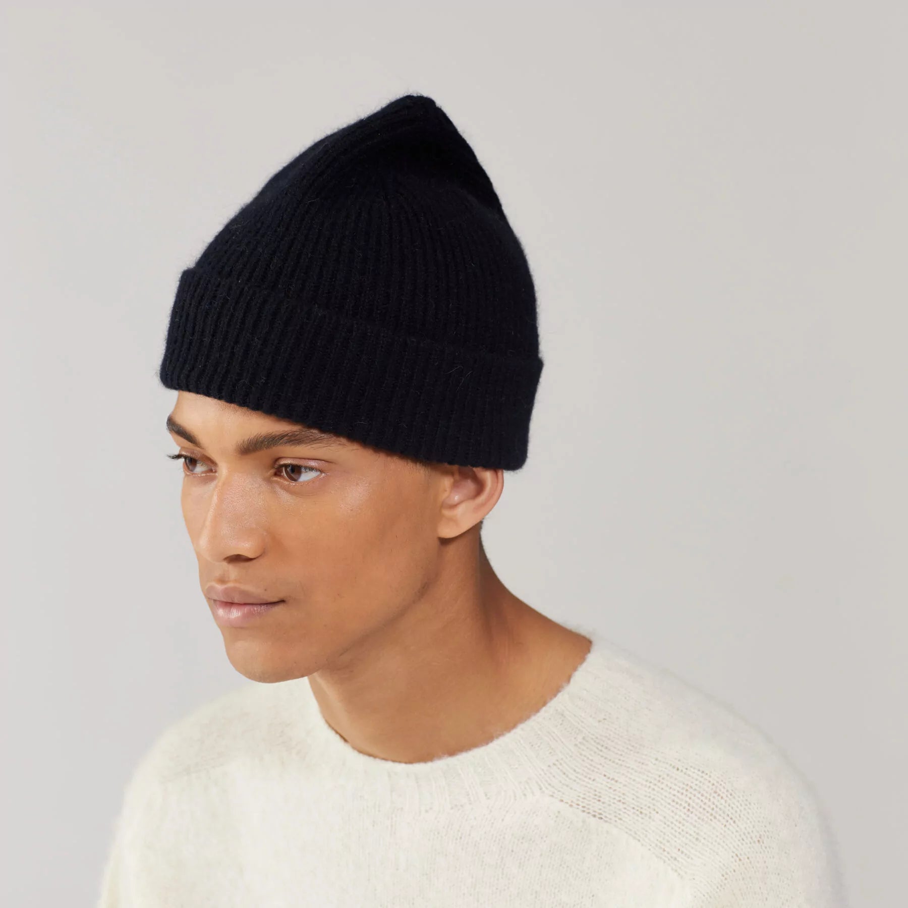 LE BONNET - Strickmütze "Beanie" Onyx Unisex