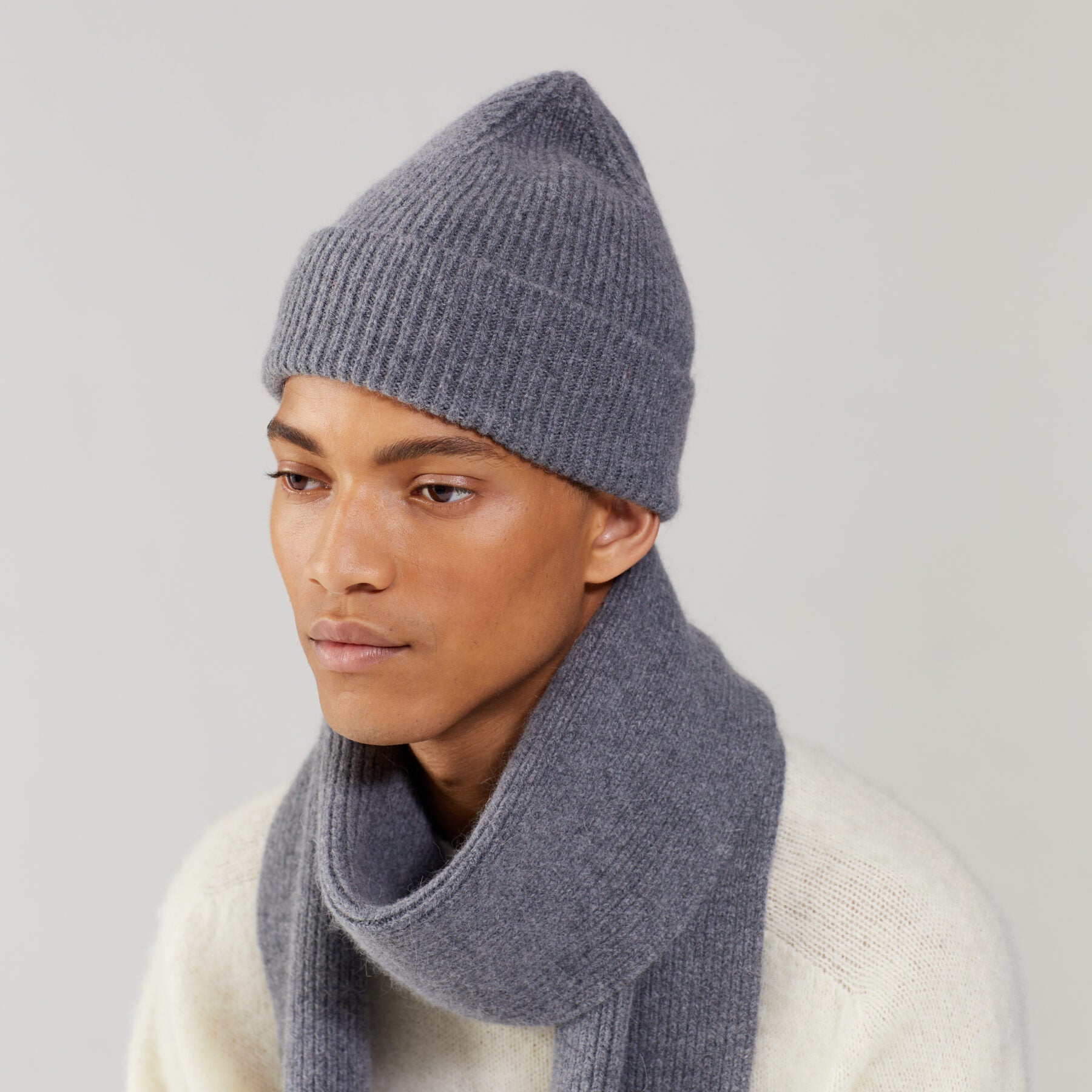 LE BONNET - Strickschal Slate Grey