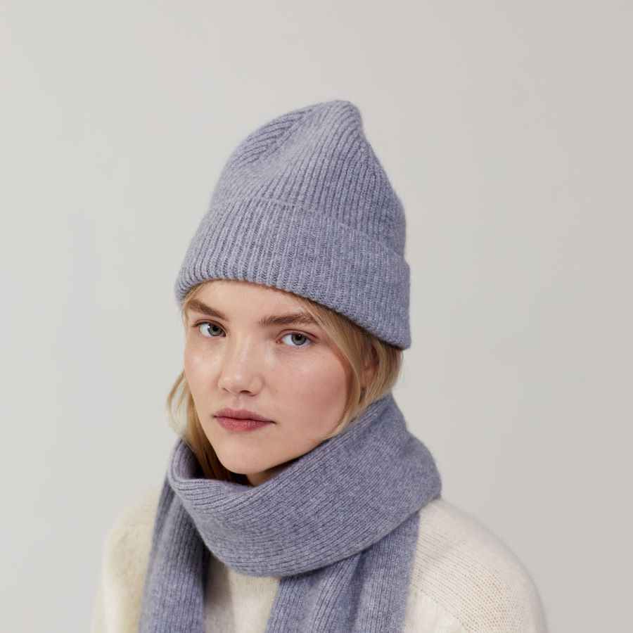 LE BONNET - Strickmütze "Beanie" Smoke One Size