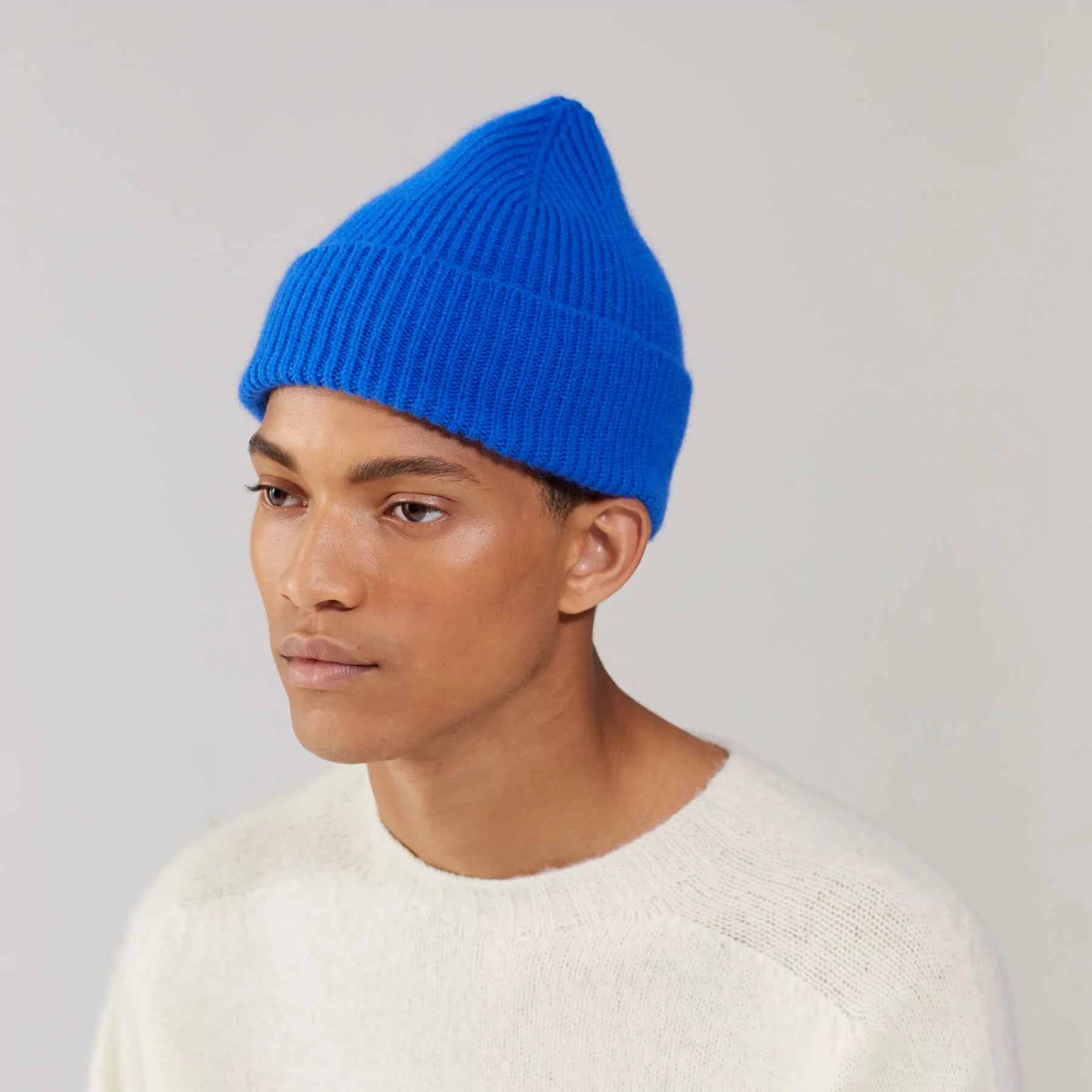LE BONNET - Strickmütze "Beanie" Royal Azure