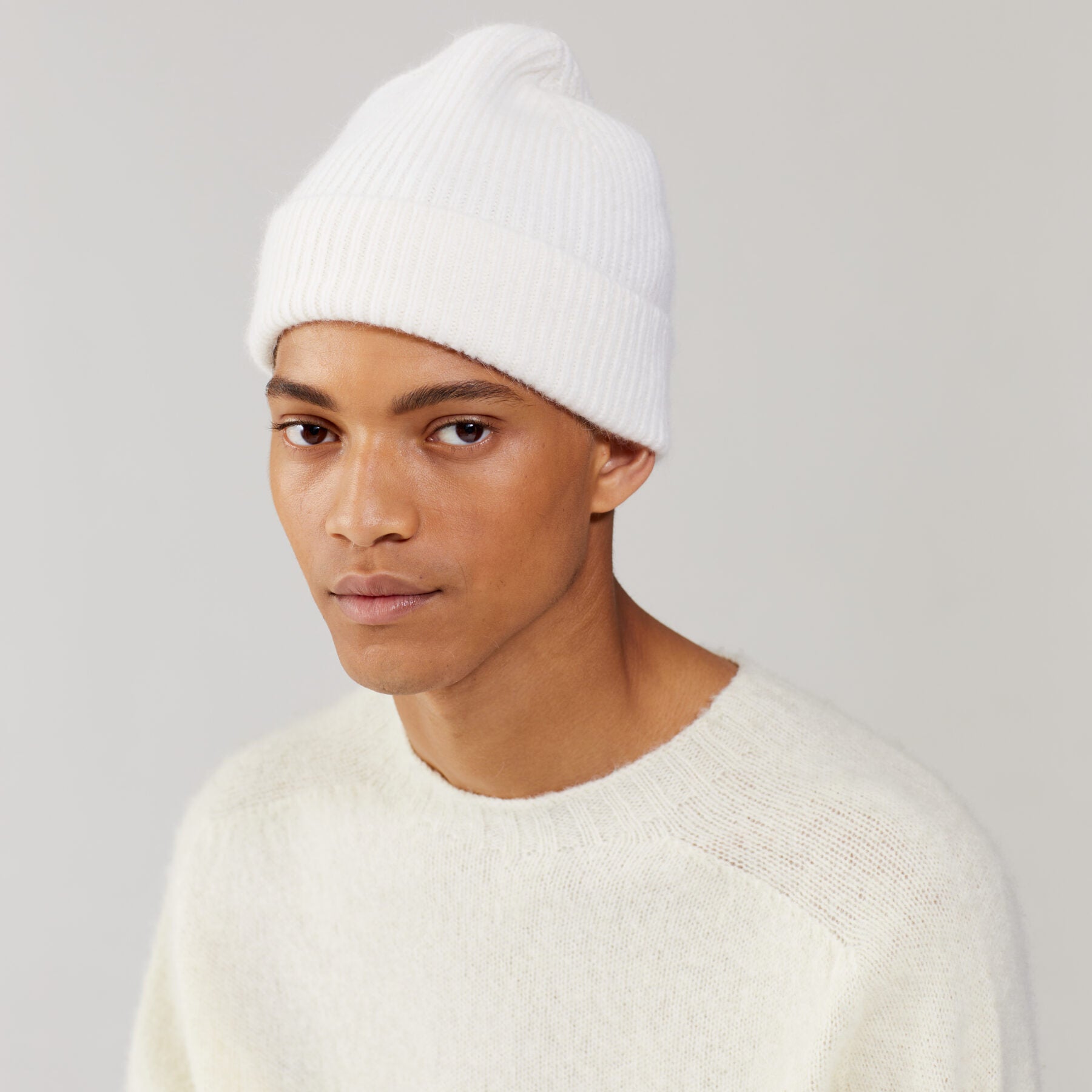 LE BONNET - Strickmütze "Beanie" Snow One Size