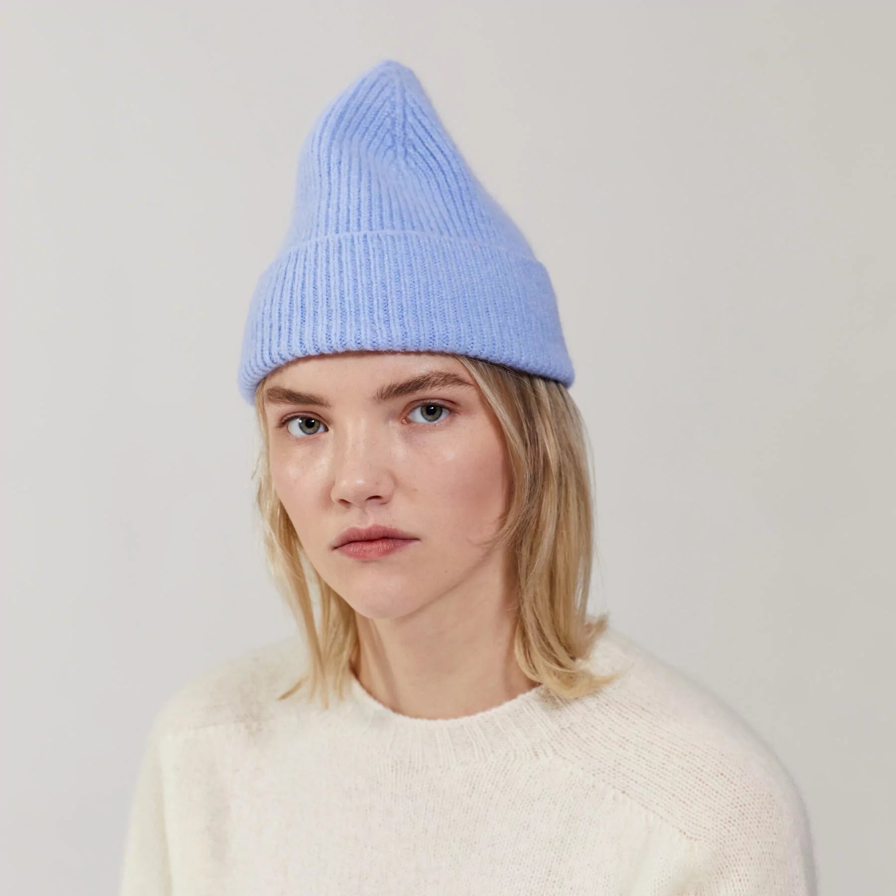 LE BONNET - Strickmütze "Beanie" Lightbluesky One Size