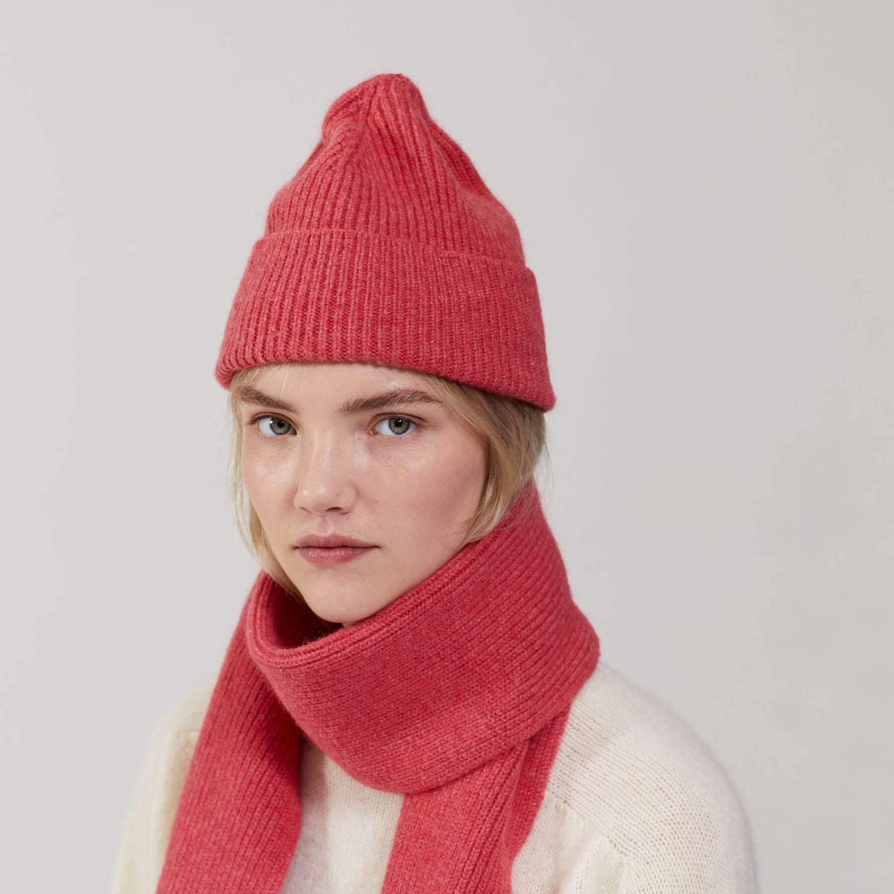 LE BONNET - Strickmütze "Beanie" Fuchsia