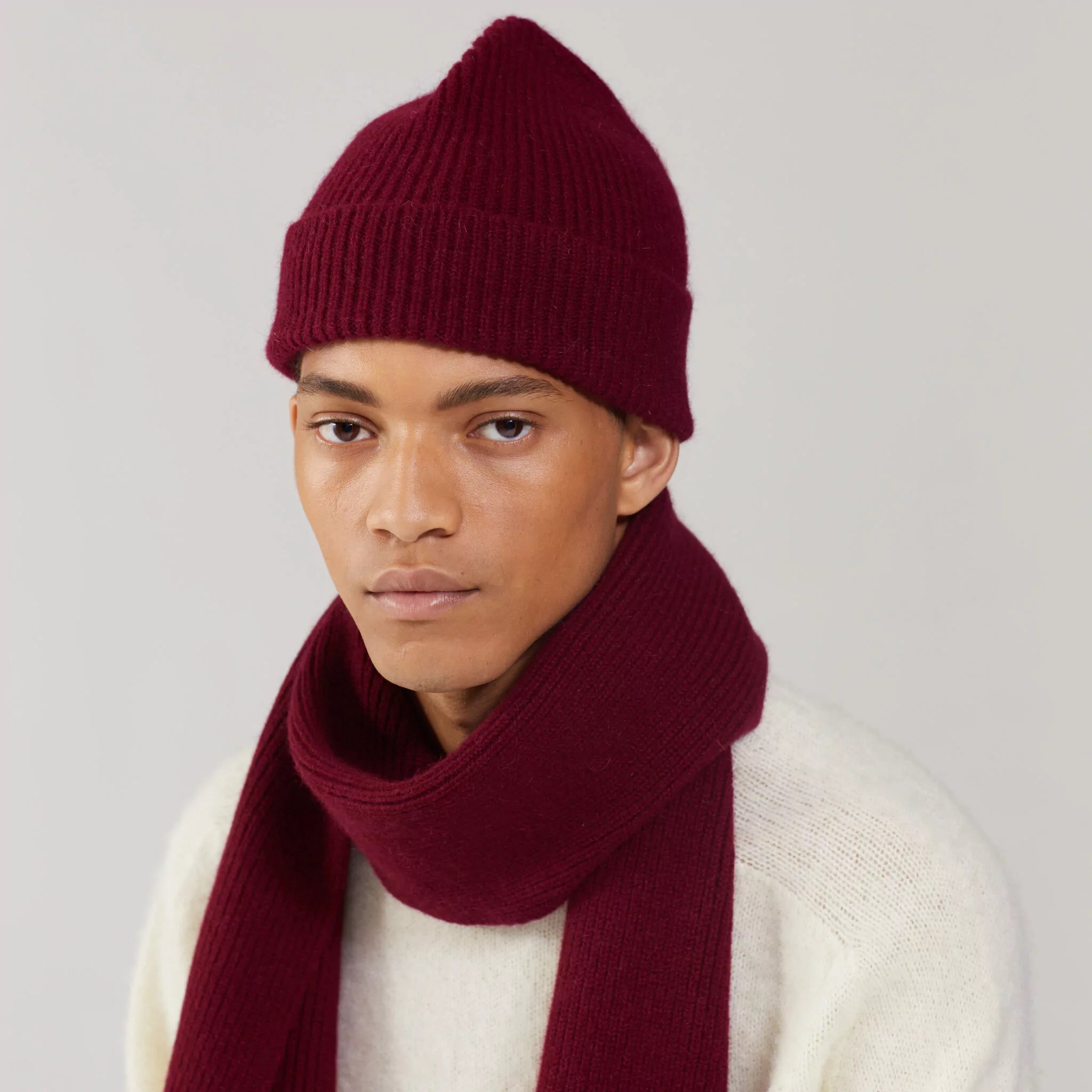 LE BONNET - Strickschal Wine