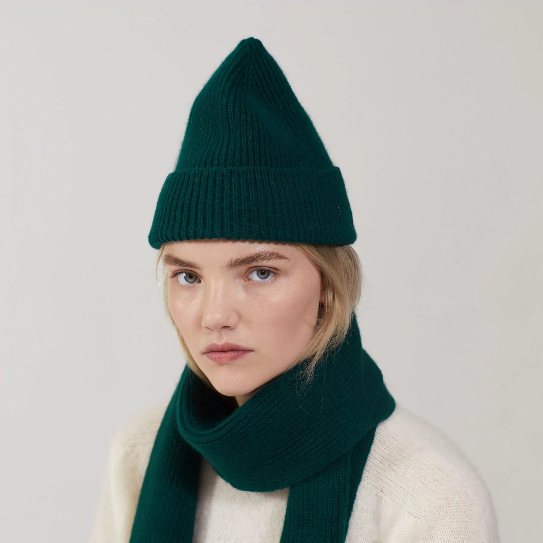 LE BONNET - Strickmütze "Beanie" Moss
