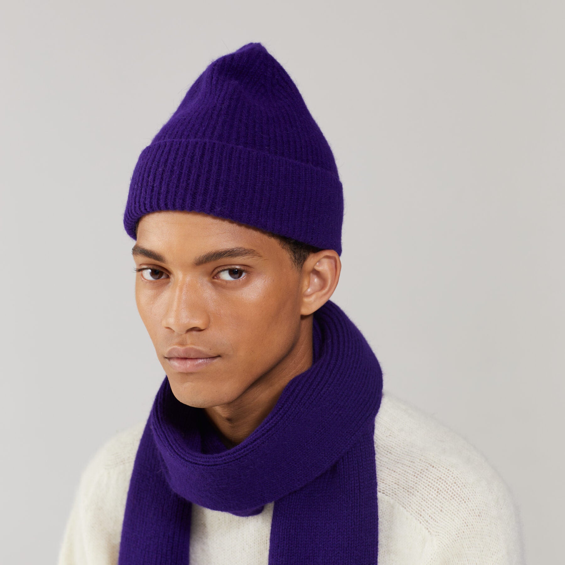 LE BONNET - Strickschal Indigo