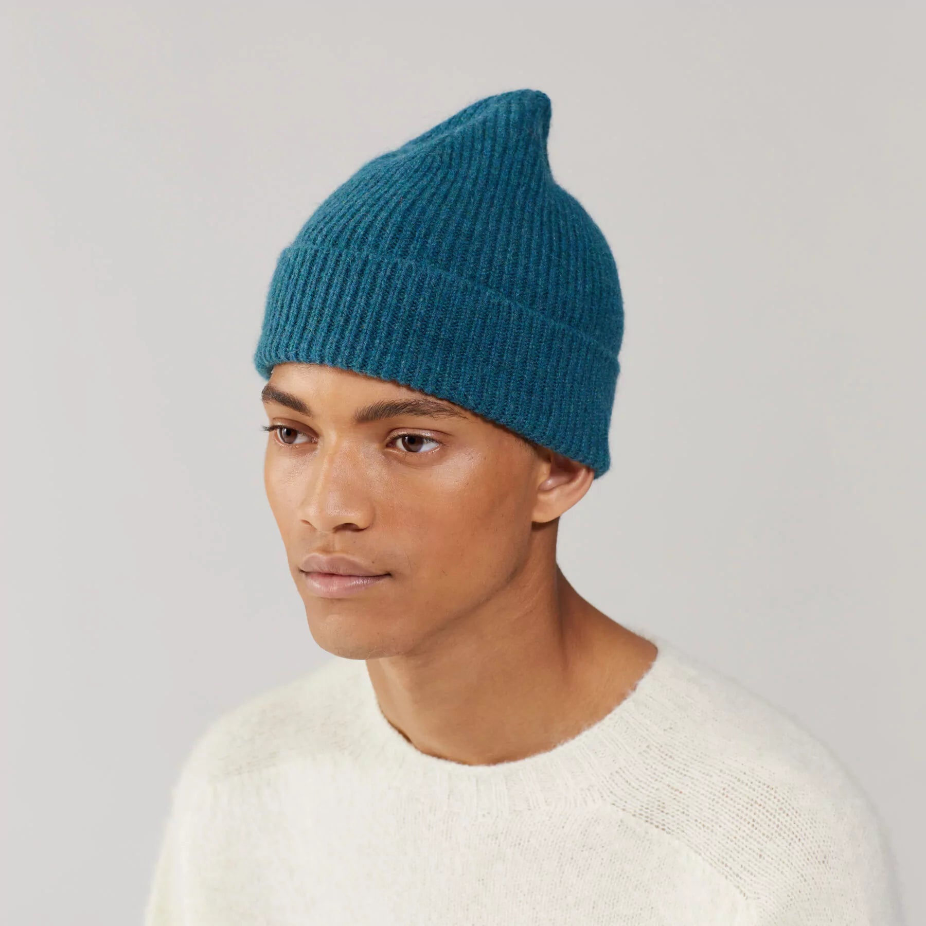 LE BONNET - Strickmütze "Beanie" Petrol One Size