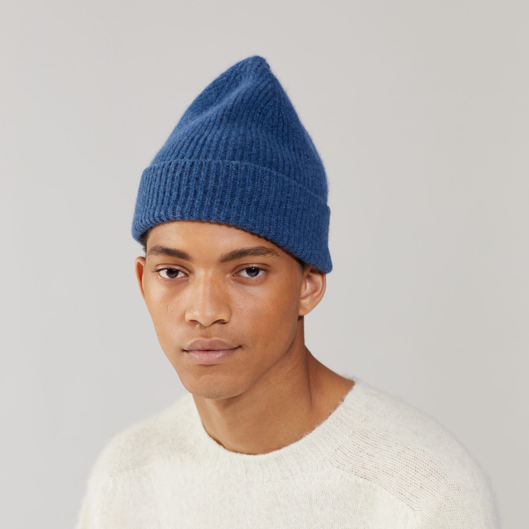LE BONNET - Strickmütze "Beanie" Steel