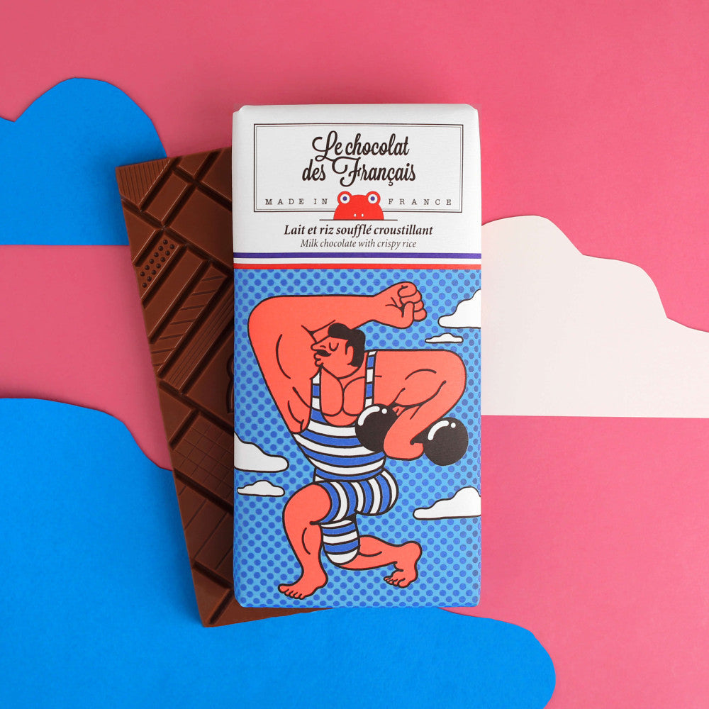 LE CHOCOLAT DES FRANCAIS - Bio-Schokoladentafel "Muscle"