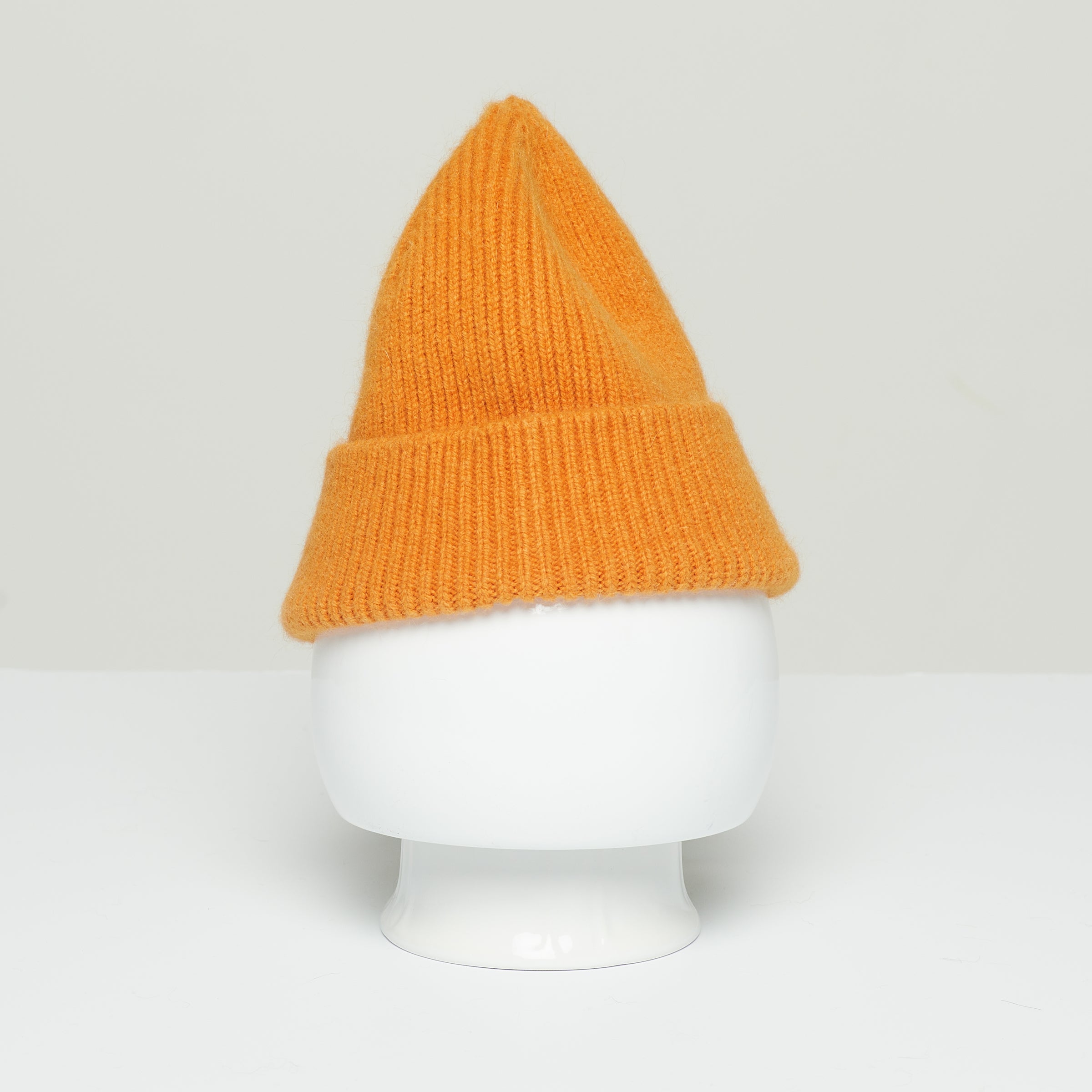 LE BONNET - Strickmütze "Beanie" Orange Peel