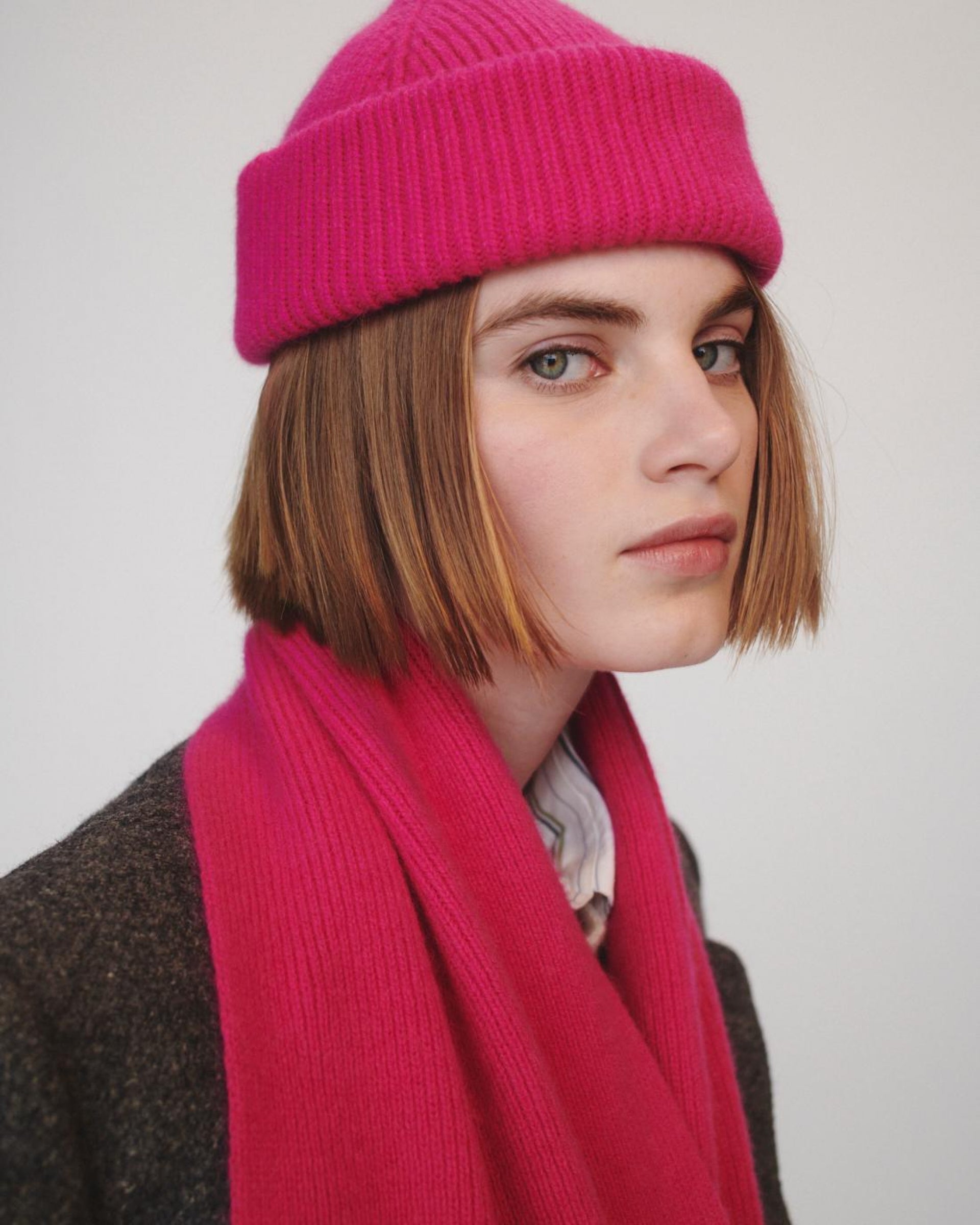 LE BONNET - Strickmütze "Beanie" Lipstick