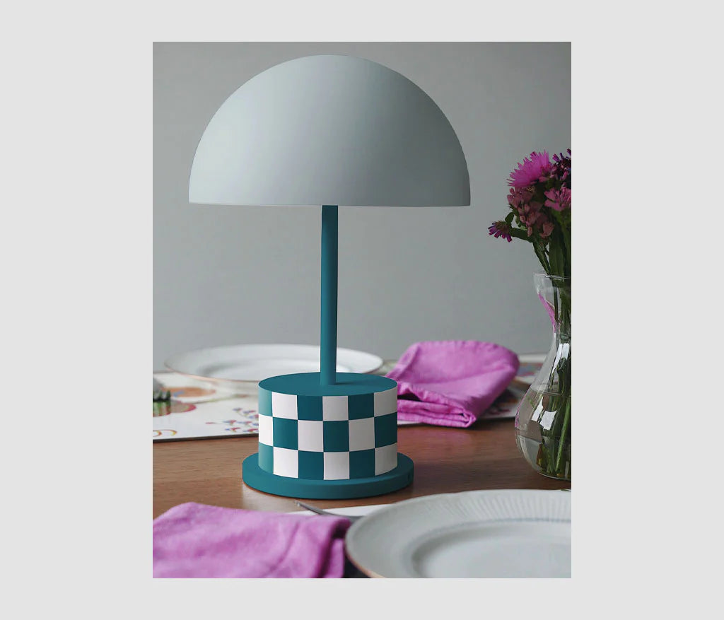 PRINTWORKS - Tragbare Lampe "Riviera" Checkers