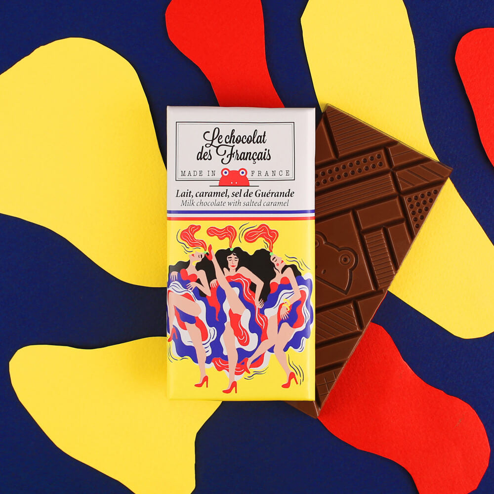 LE CHOCOLAT DES FRANCAIS - Mini Bio-Schokoladentafel "Danseuses"