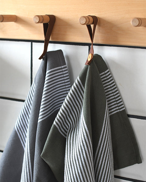 STOREFACTORY - Geschirrtuch "Utveda" Green/White - - No59 Conceptstore Cologne