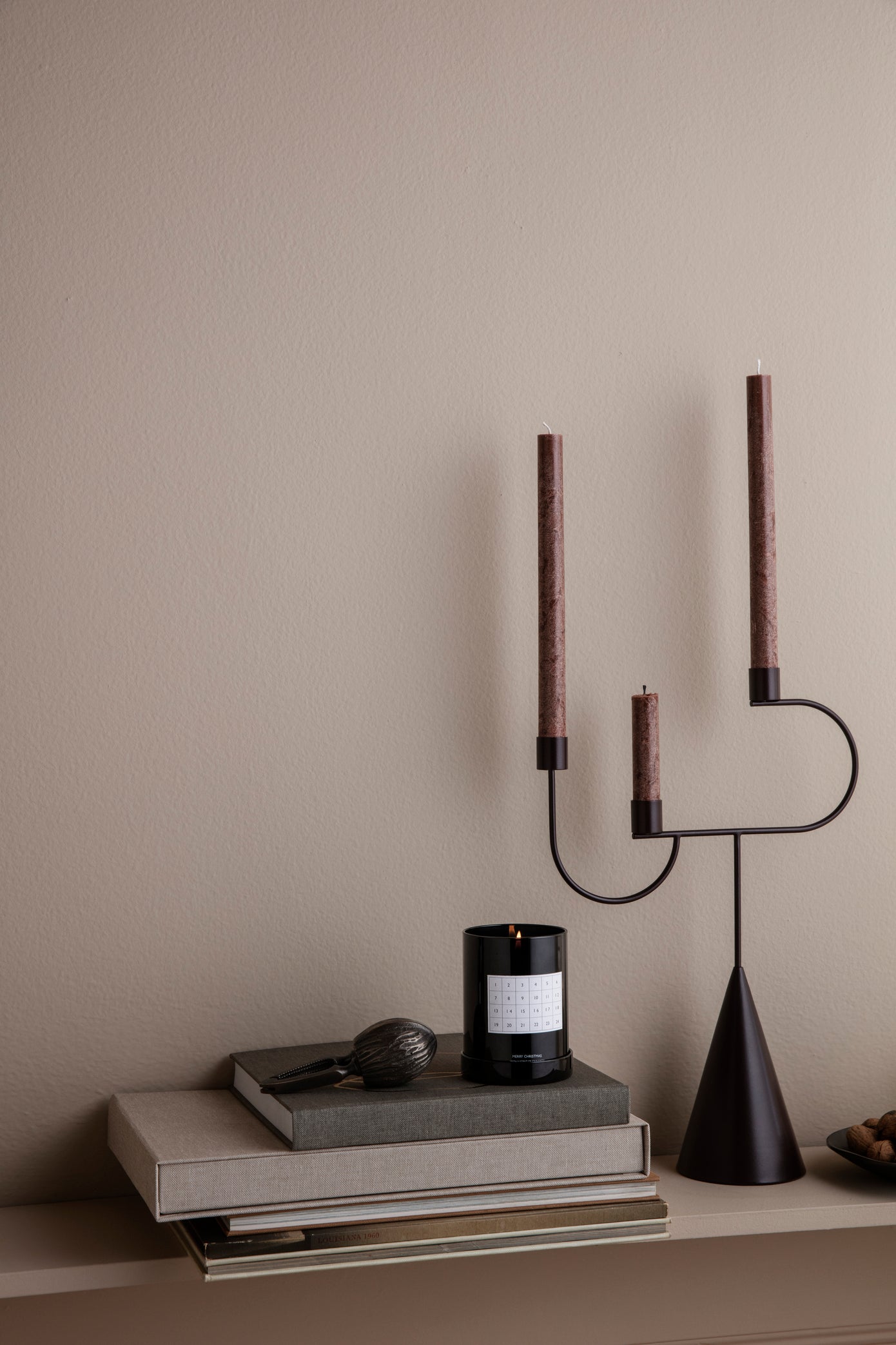 FERM LIVING - Kalender Kerze "Scented Candle" Black