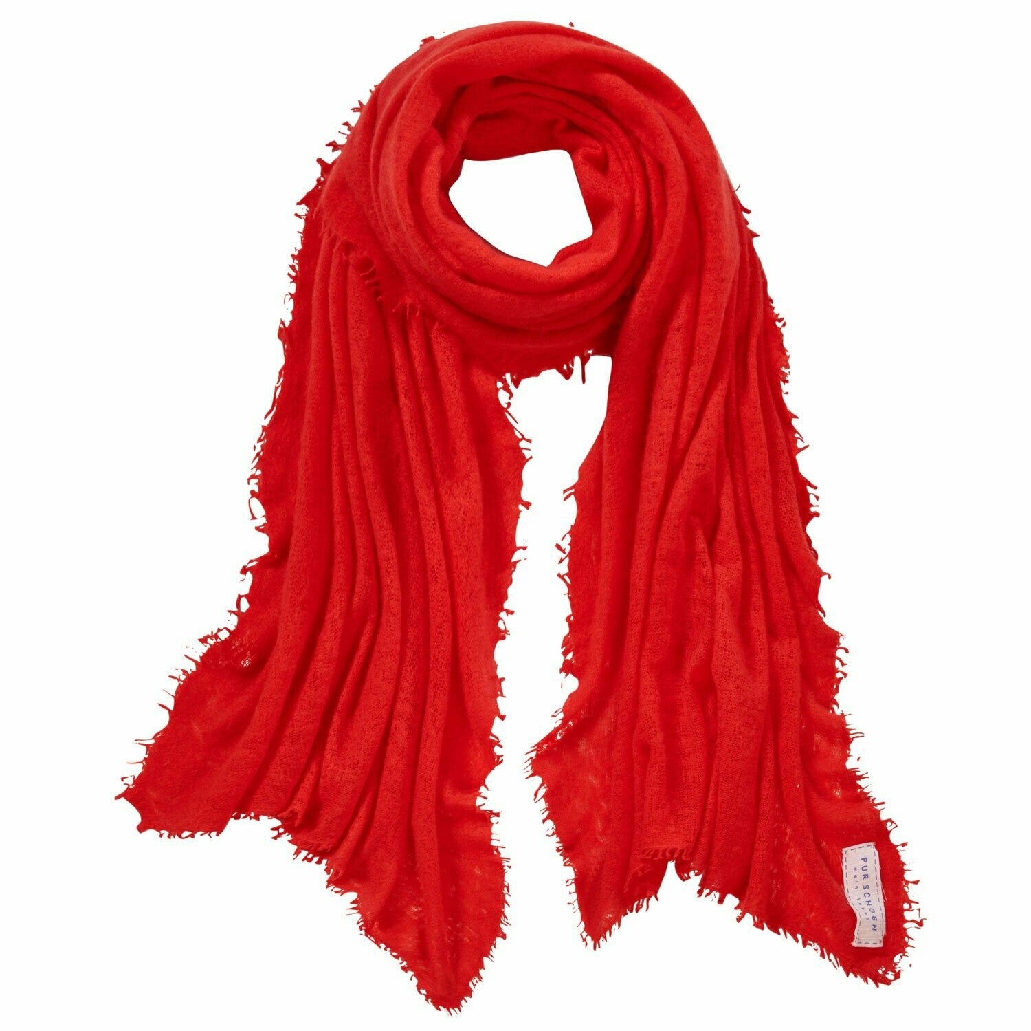 PUR SCHOEN - Kaschmirschal "247-4038" in Chili Red - - No59 Conceptstore Cologne