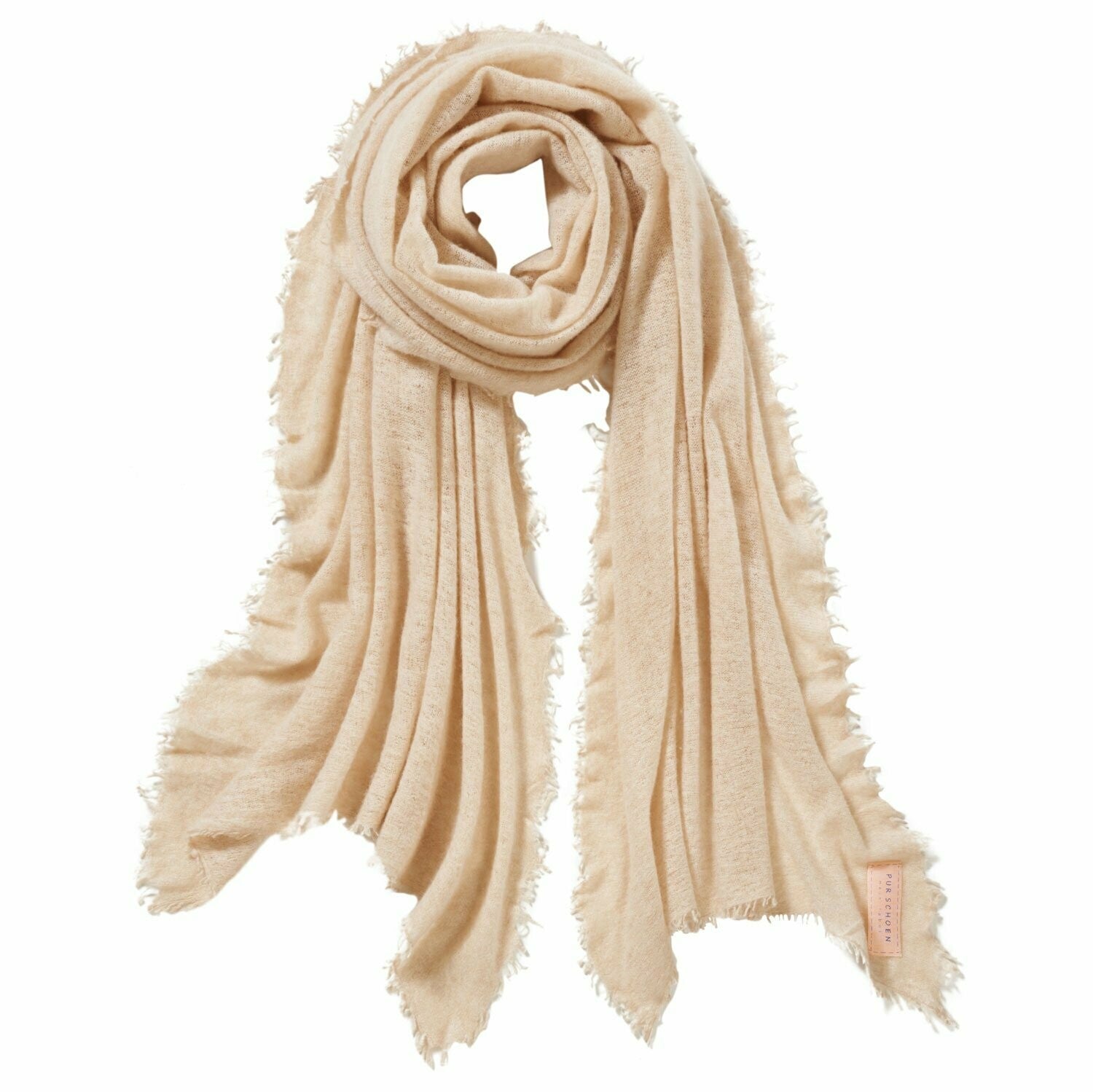 PUR SCHOEN - Kaschmirschal "246-9930" Hell Beige