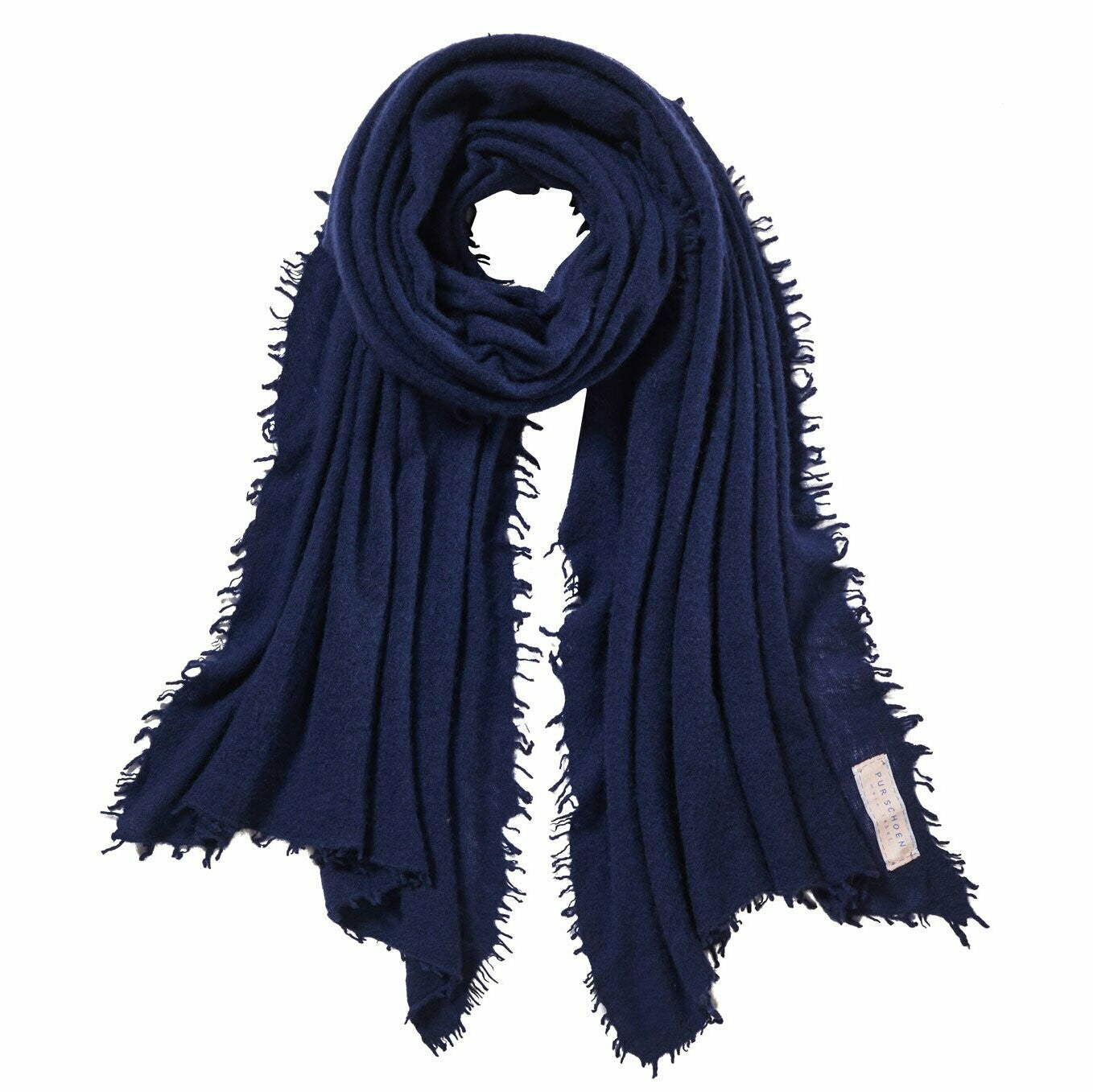 PUR SCHOEN - Kaschmirschal "246-9940" in Navy Blue - - No59 Conceptstore Cologne