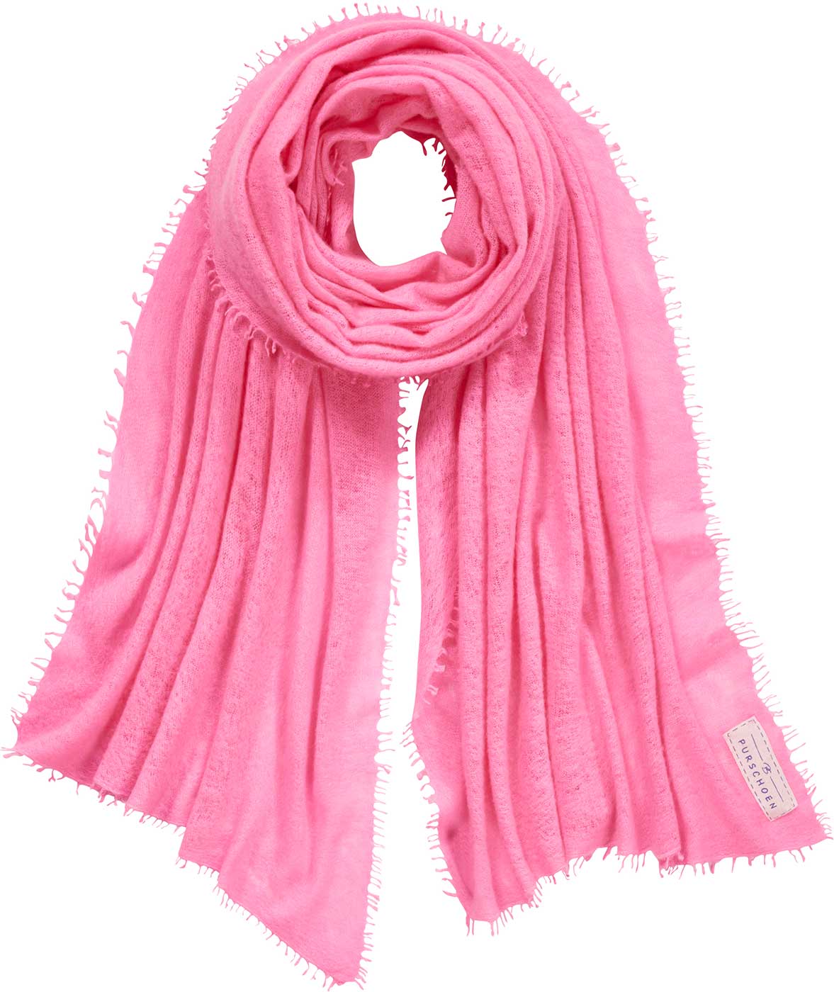 PUR SCHOEN - Kaschmirschal "247-4086" Flamingo