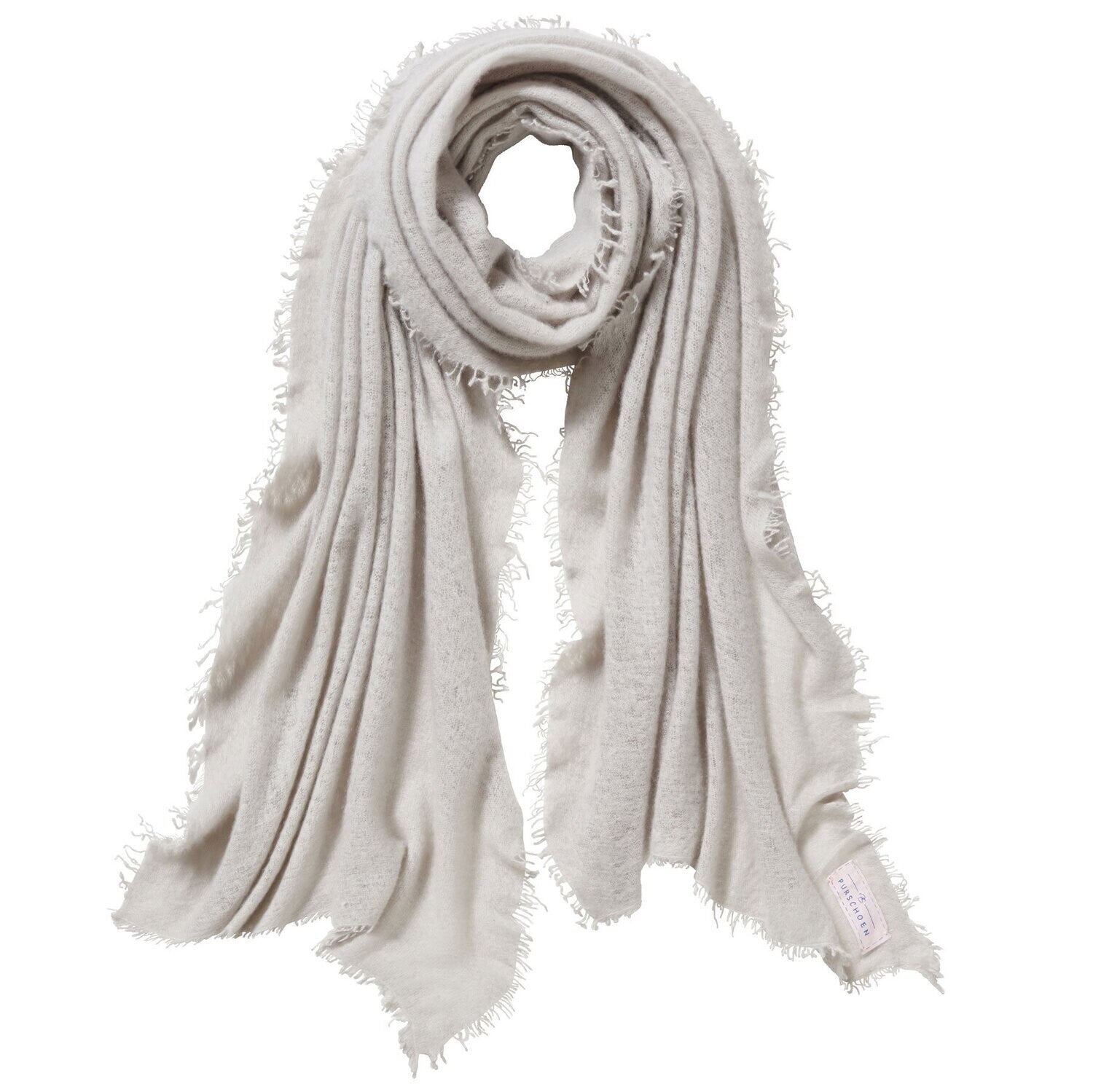 PUR SCHOEN - Kaschmirschal "247-4067" Graubeige