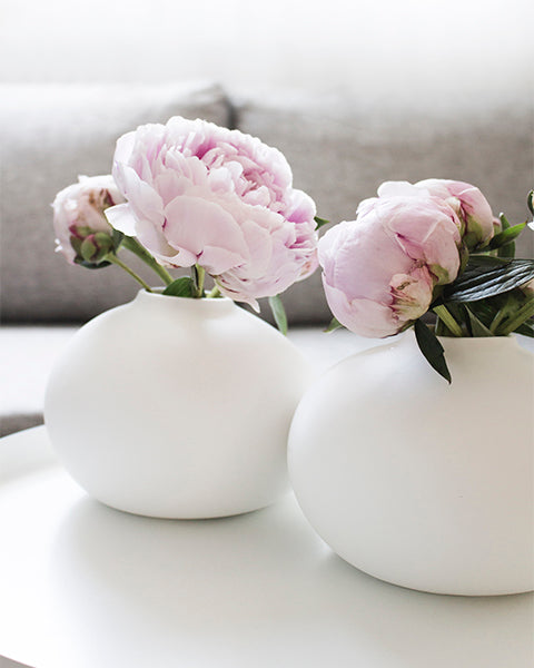 STOREFACTORY - Vase "Källa" L White Round - - No59 Conceptstore Cologne