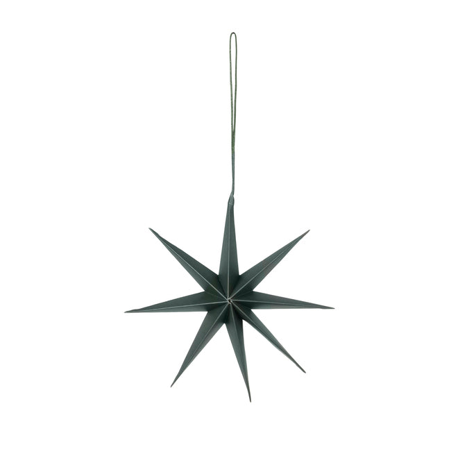 BROSTE COPENHAGEN - Weihnachtsdeko "Star" Papier Deep Forest S