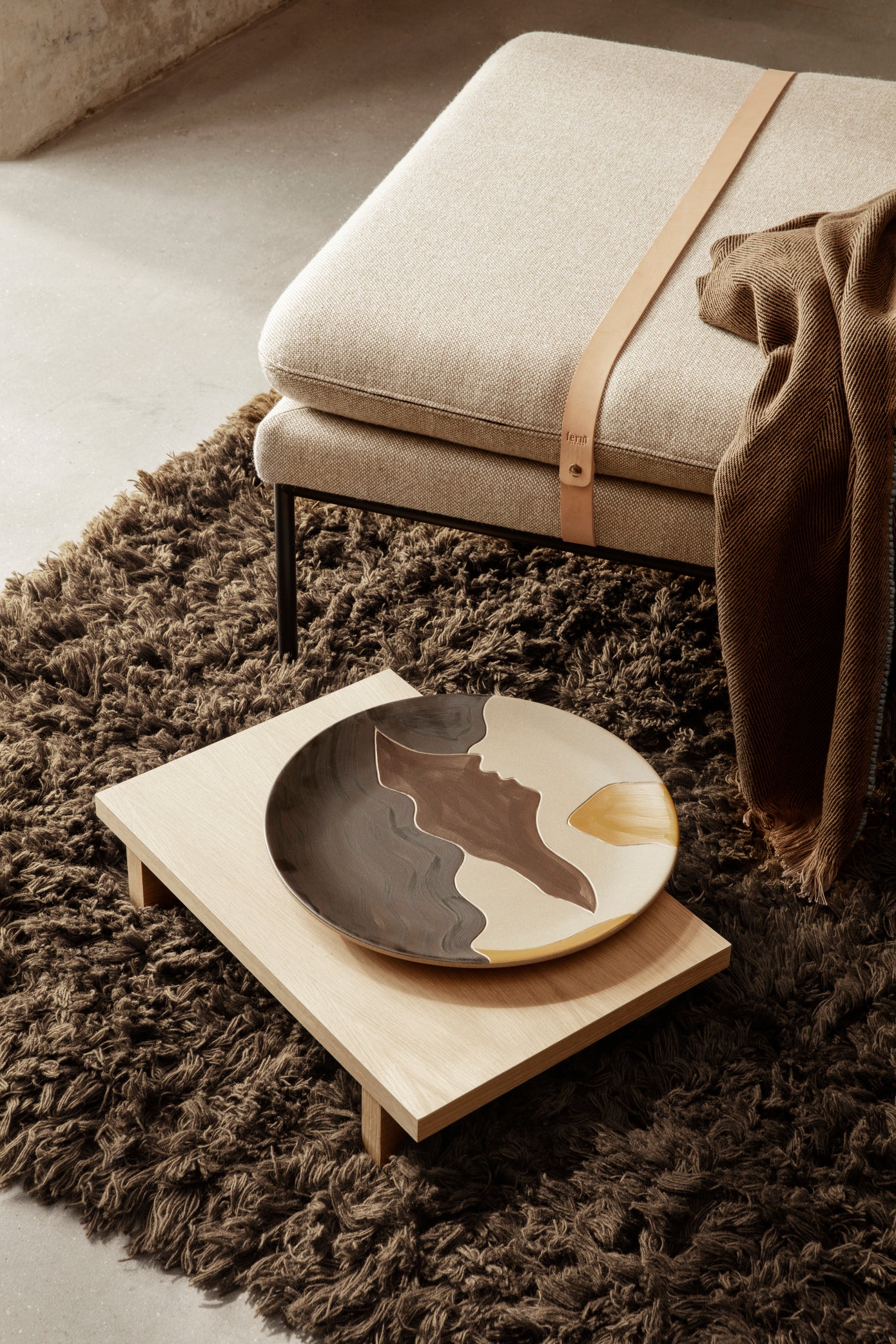 FERM LIVING - Keramik Teller "Aya"
