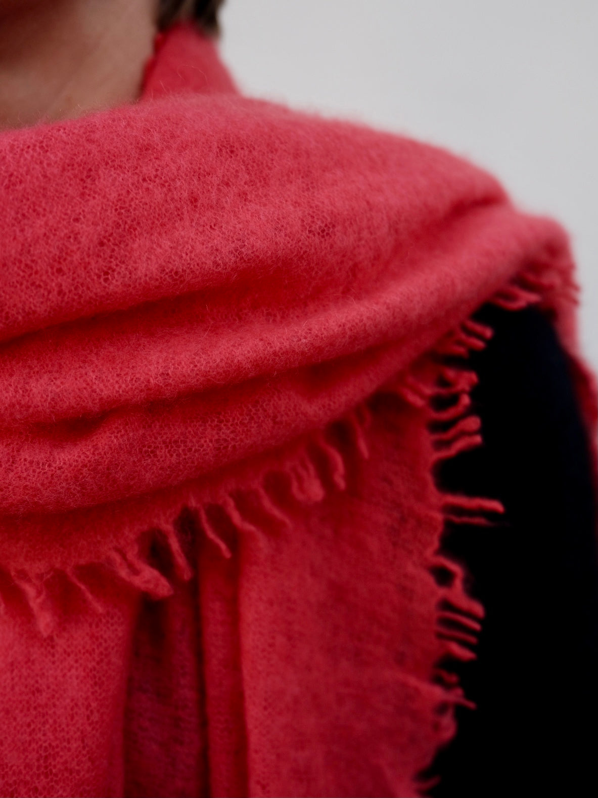 PUR SCHOEN - Kaschmirschal "247-4038" in Chili Red - - No59 Conceptstore Cologne