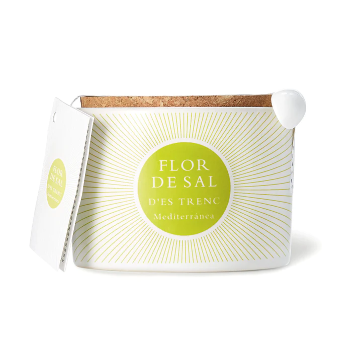 FLOR DE SAL - Keramikdose "Flor de Sal" Mediterránea 100g
