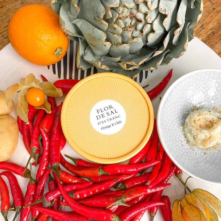 FLOR DE SAL - Salz "Flor de Sal" Limited Edition Orange & Chili 60g