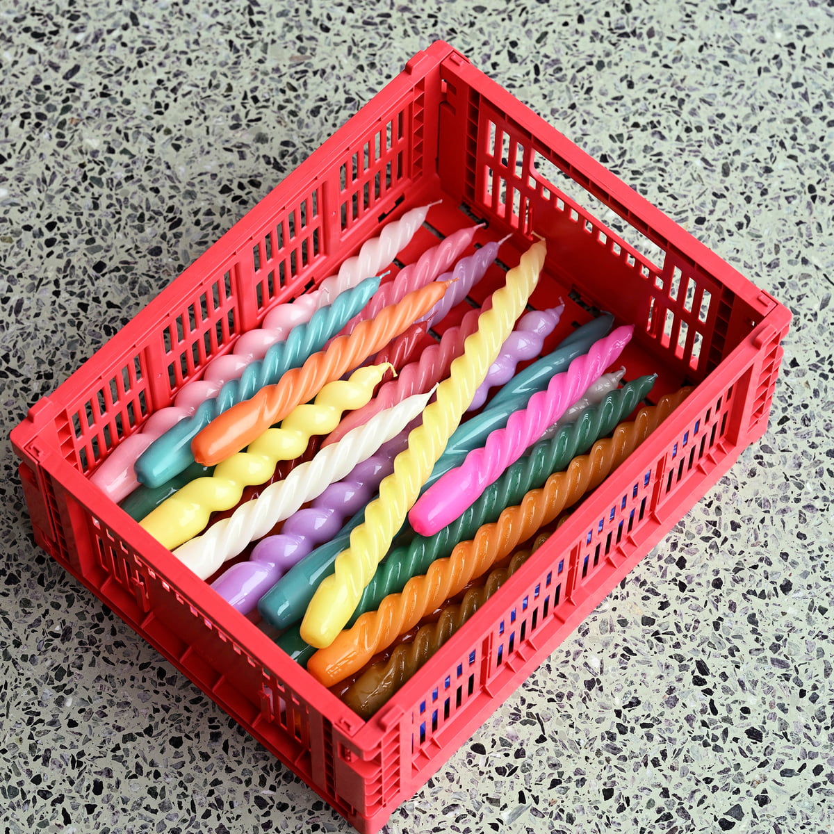 HAY - Kerzen "Candle Long Mix" 6er Set Lemonade/Sky Blue/Lilac