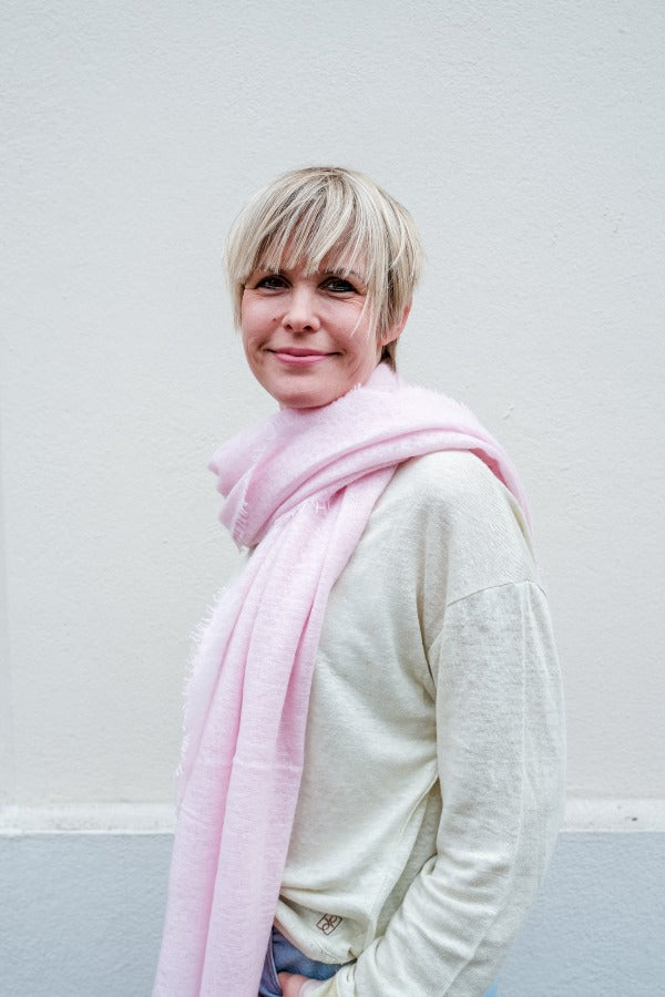 PUR SCHOEN - Kaschmirschal "247-4018" in Puder-Rose