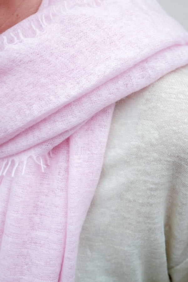 PUR SCHOEN - Kaschmirschal "247-4018" in Puder-Rose