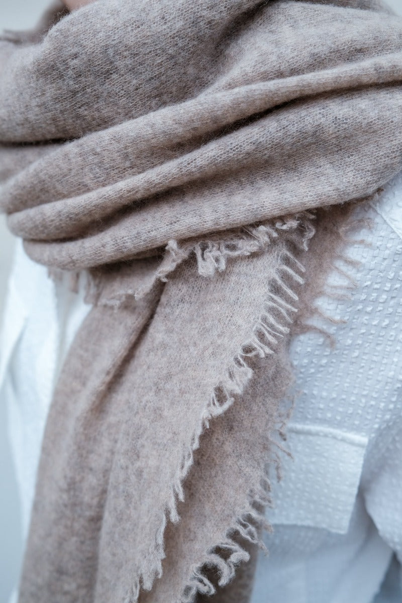 PUR SCHOEN - Kaschmirschal "246-9920" in Taupe