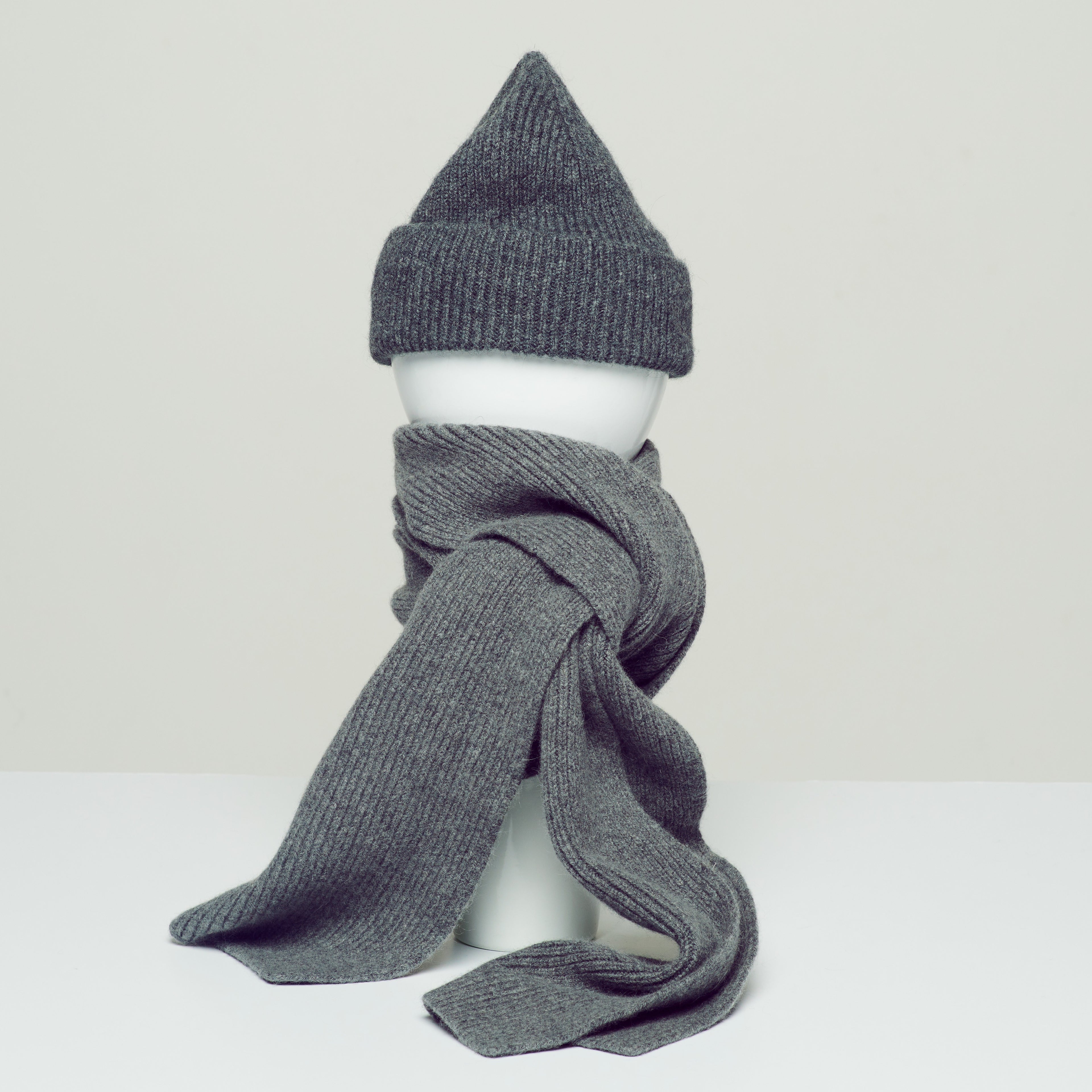 LE BONNET - Strickschal Slate Grey