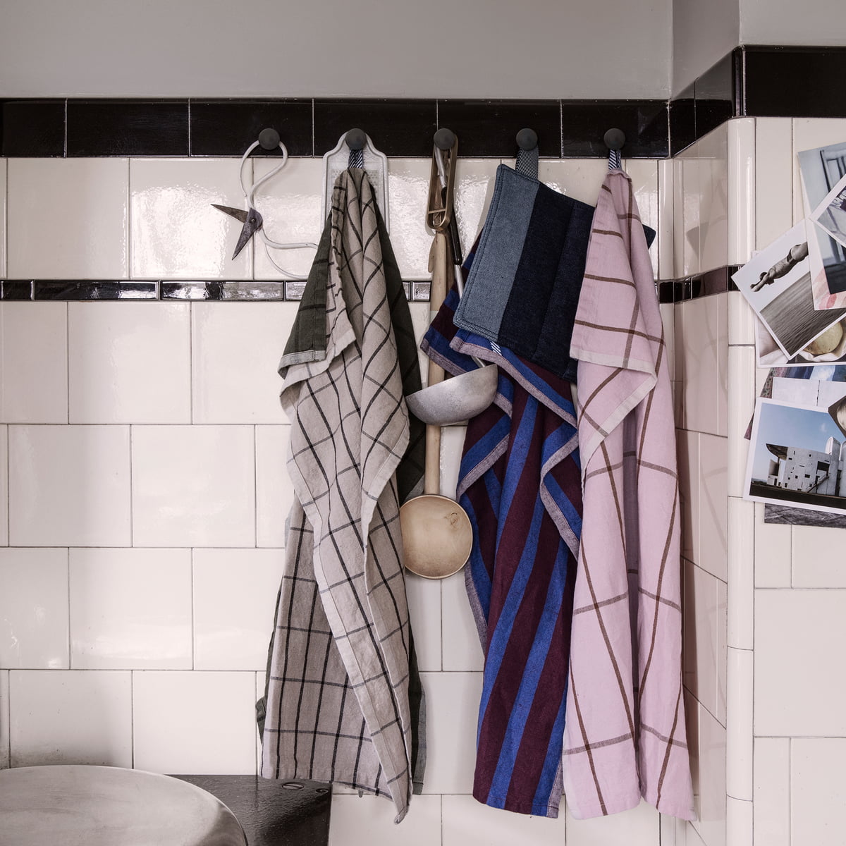 FERM LIVING - Geschirrtuch "Hale Tea Towel" in Rose/Rust - - No59 Conceptstore Cologne