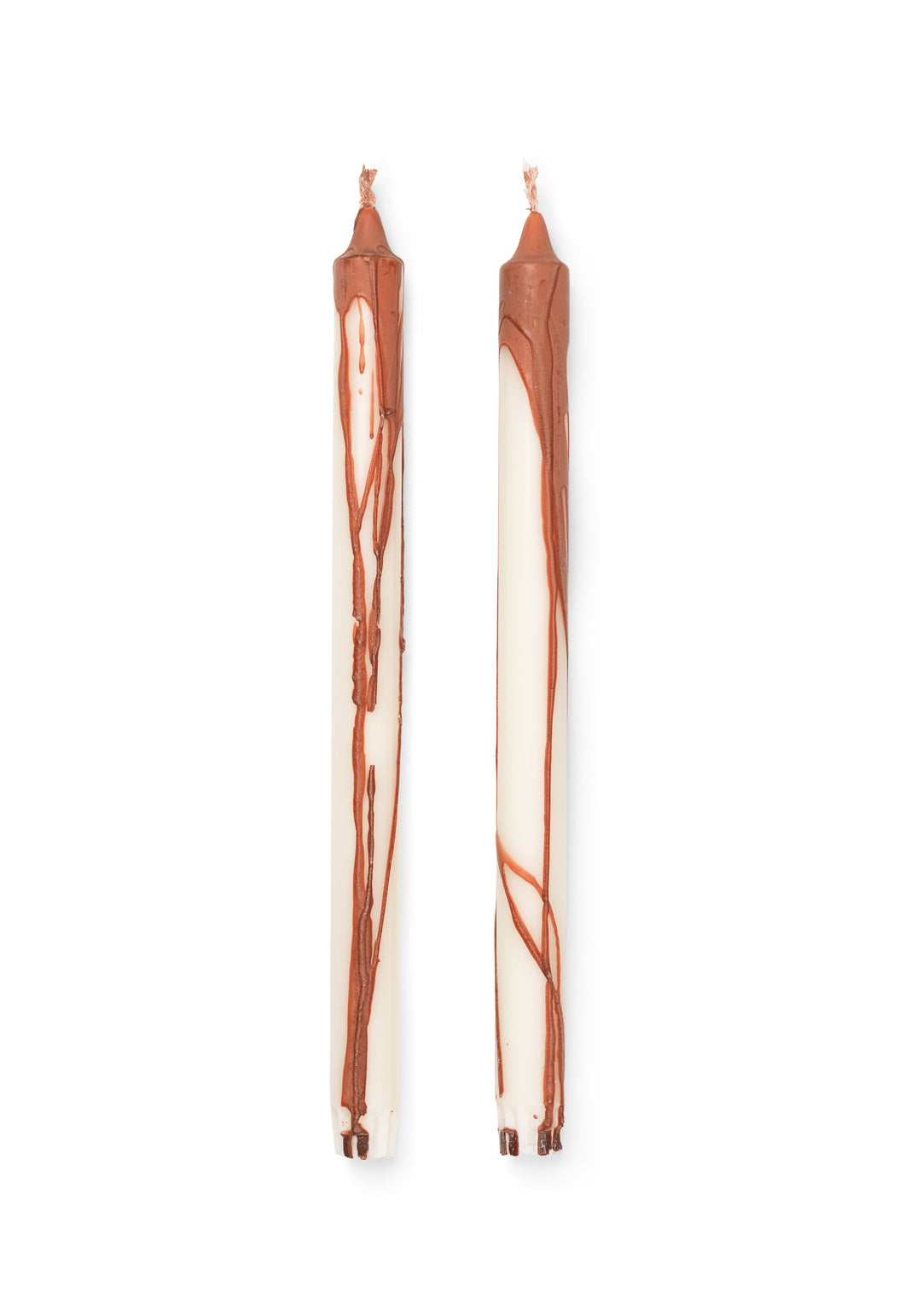 FERM LIVING - Kerzen "Dryp" 2er Set Rust