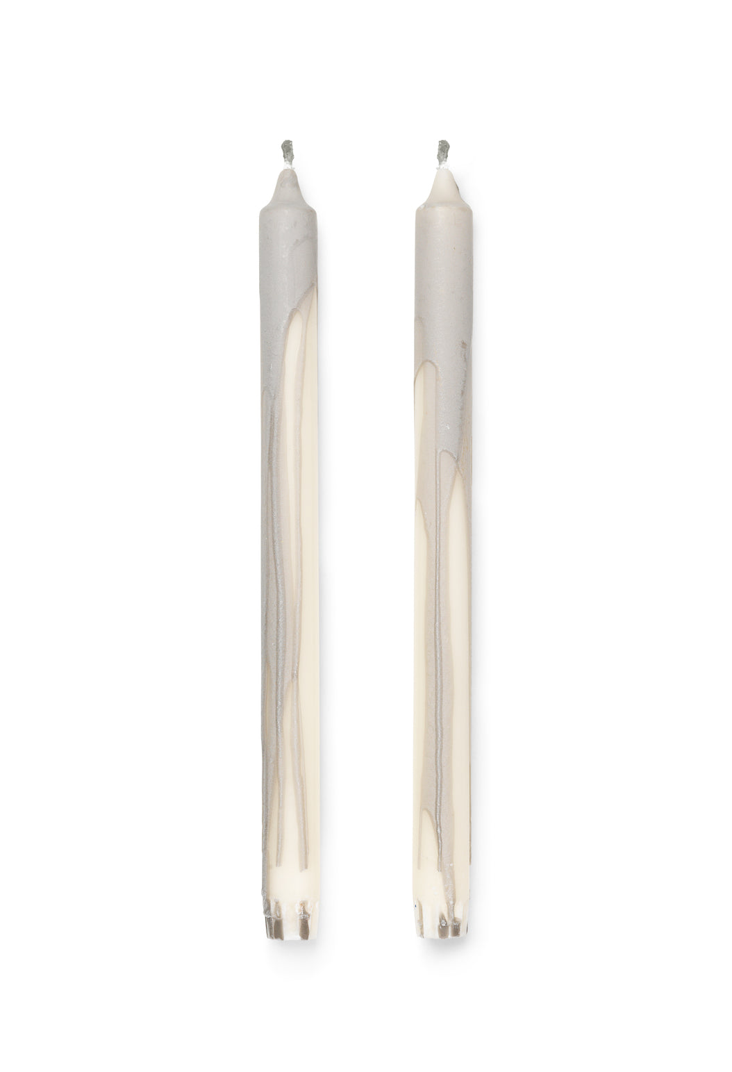 FERM LIVING - Kerzen "Dryp" 2er Set Warm Grey
