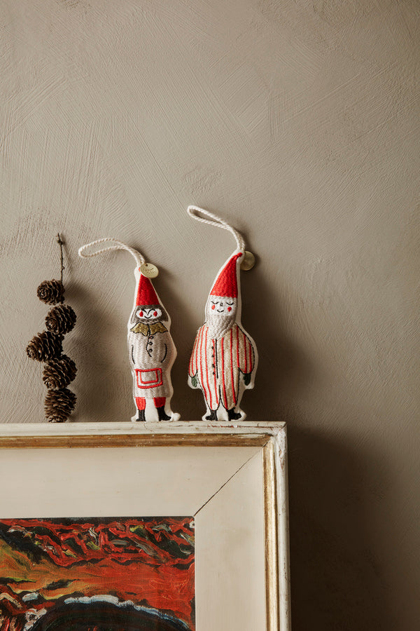 FERM LIVING - Anhänger "Elf Pair" 2er Set Striped