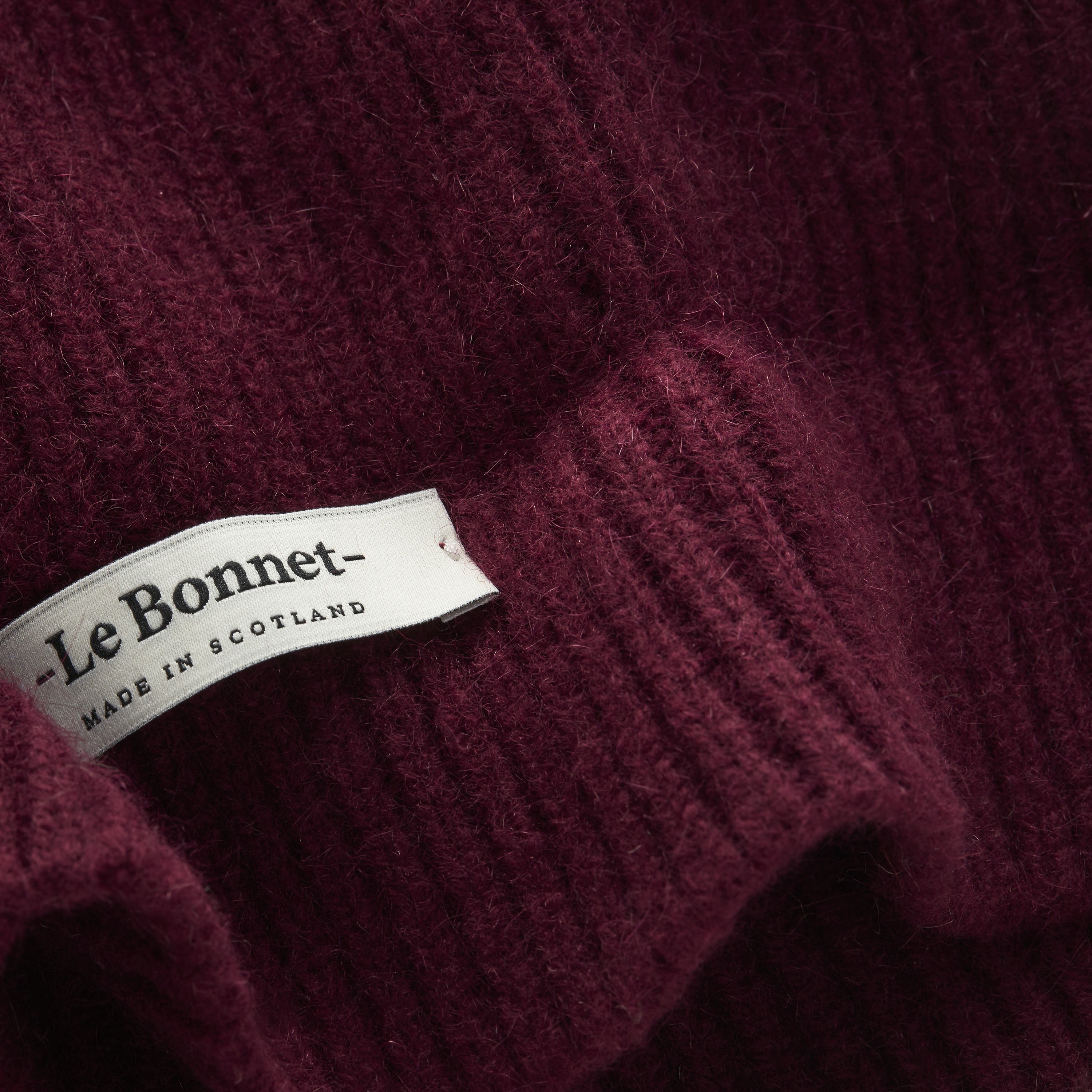 LE BONNET - Strickmütze "Beanie" Wine One Size
