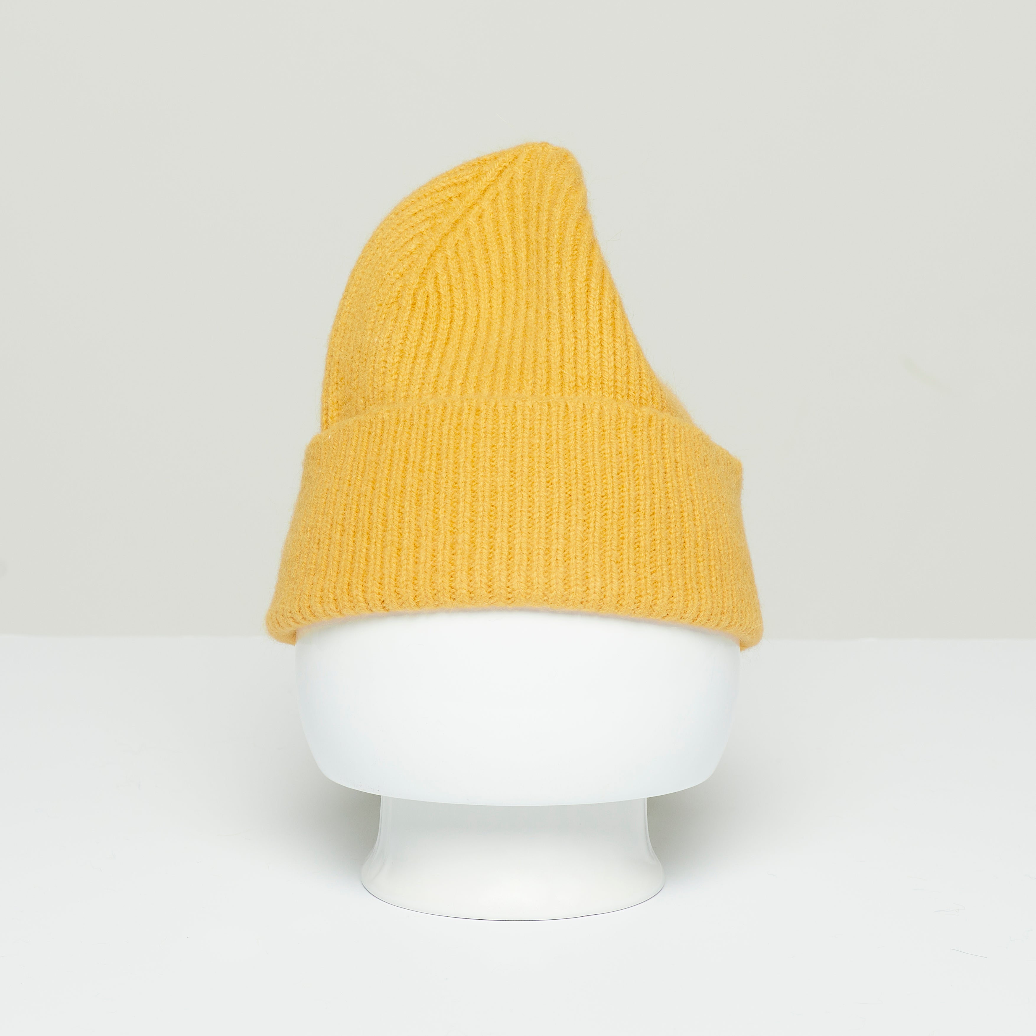 LE BONNET - Strickmütze "Beanie" Mustard One Size