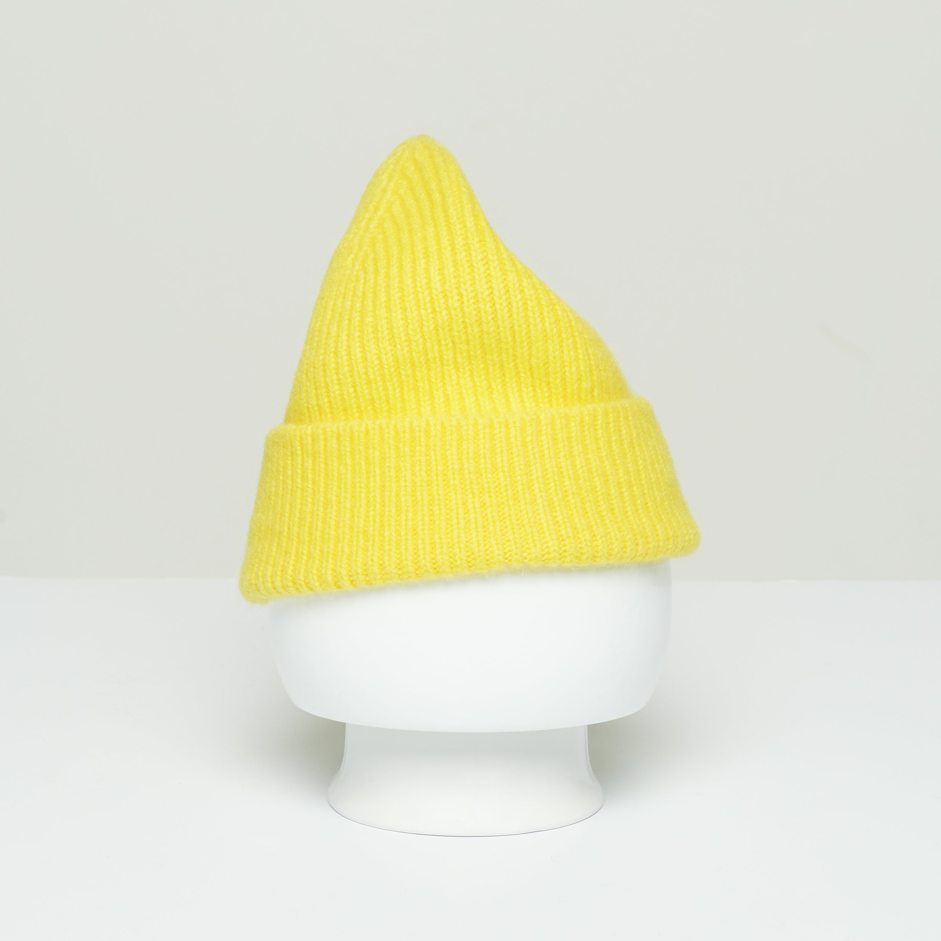 LE BONNET - Strickmütze "Beanie" Acid Yellow One Size