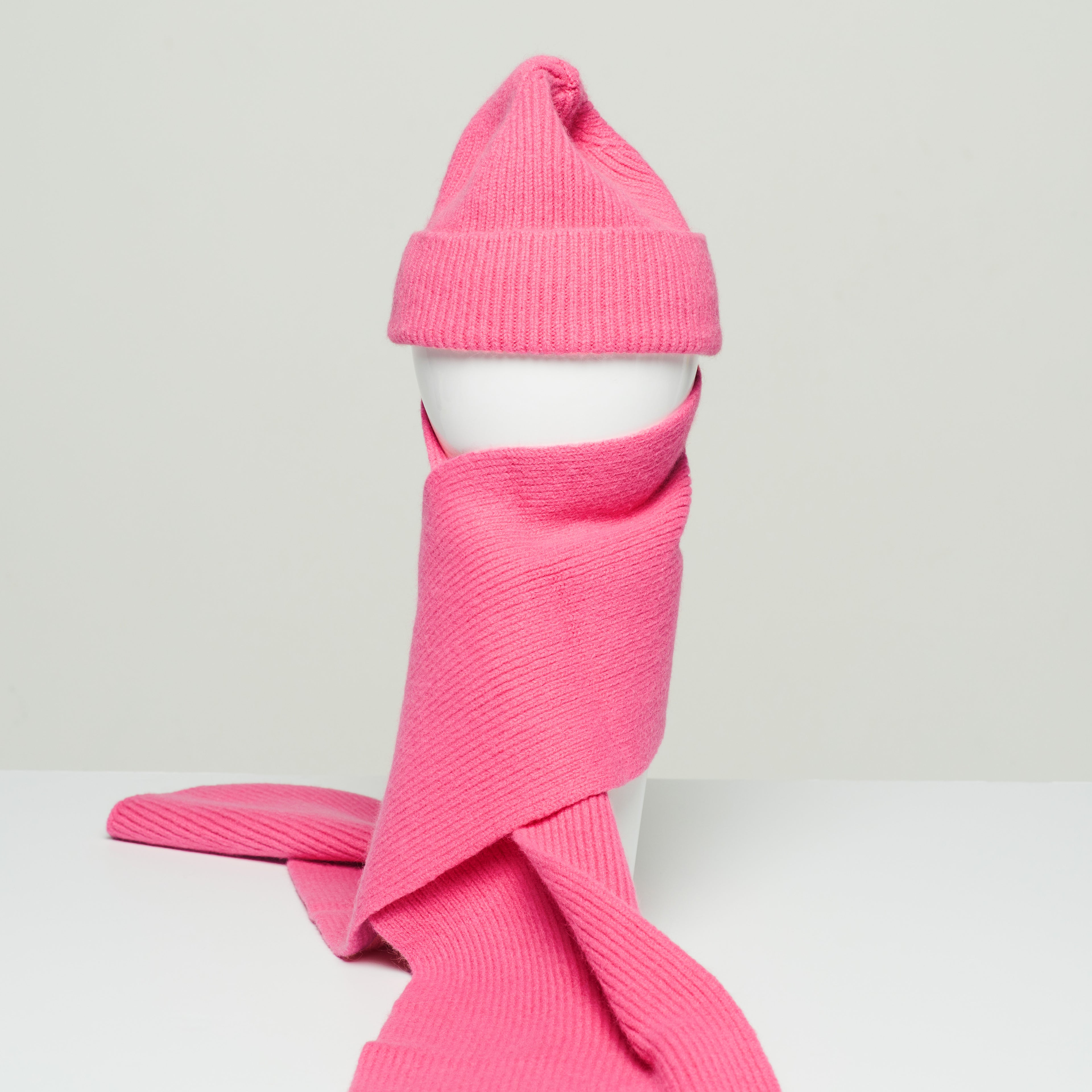 LE BONNET - Strickschal Bubblegum
