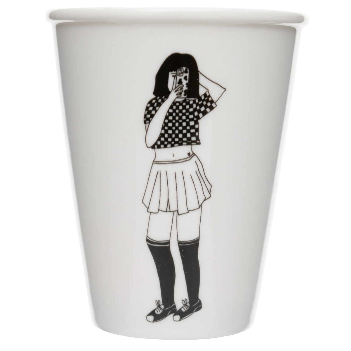 HELEN B - Becher Porzellan "Selfie" - - No59 Conceptstore Cologne