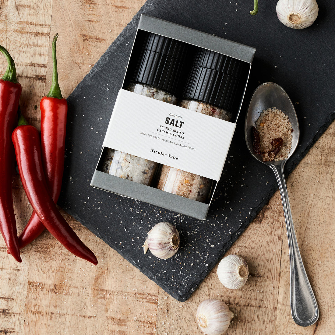 Nicolas Vahe - Gift box, Organic secret blend &amp; salt, garlic &amp; red chilli pepper, &quot;104980720&quot;