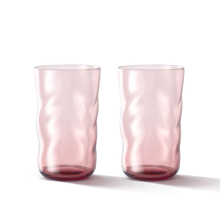 Paveau - Swirl Longdrink Glasses, Set of 2, Silt